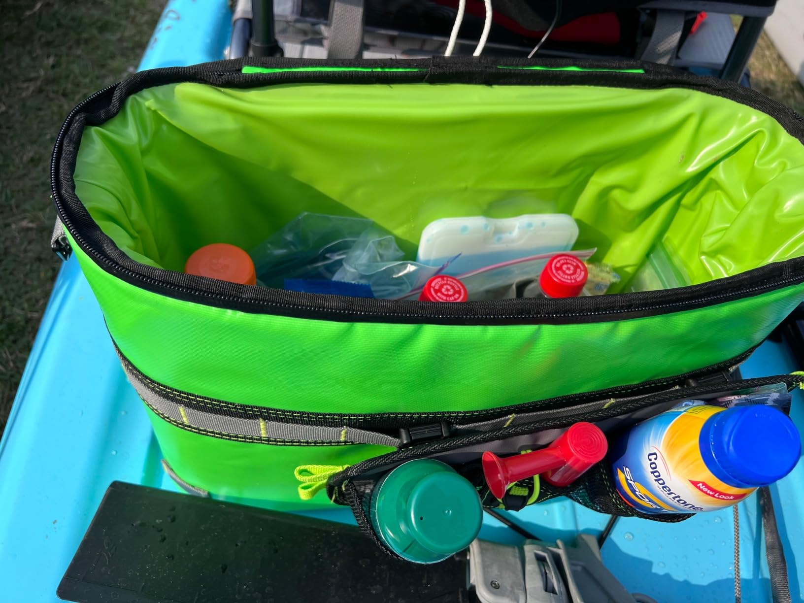 TidyFriend Kayak Cooler Behind Seat, Waterproof Cooler for Kayaking, Kayak Accessories Cooler Bag, Compatible with Lawn Chair Seat, Portable Ice Chest, Keeps Drinks Cold, Travel, Beach, Lunch customer photo 1