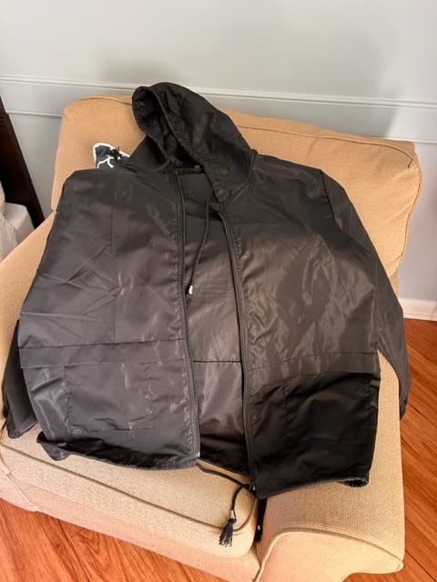 Women's Waterproof Raincoat Lightweight Rain Jacket Hooded Windbreaker with Pockets for Outdoor customer photo 2