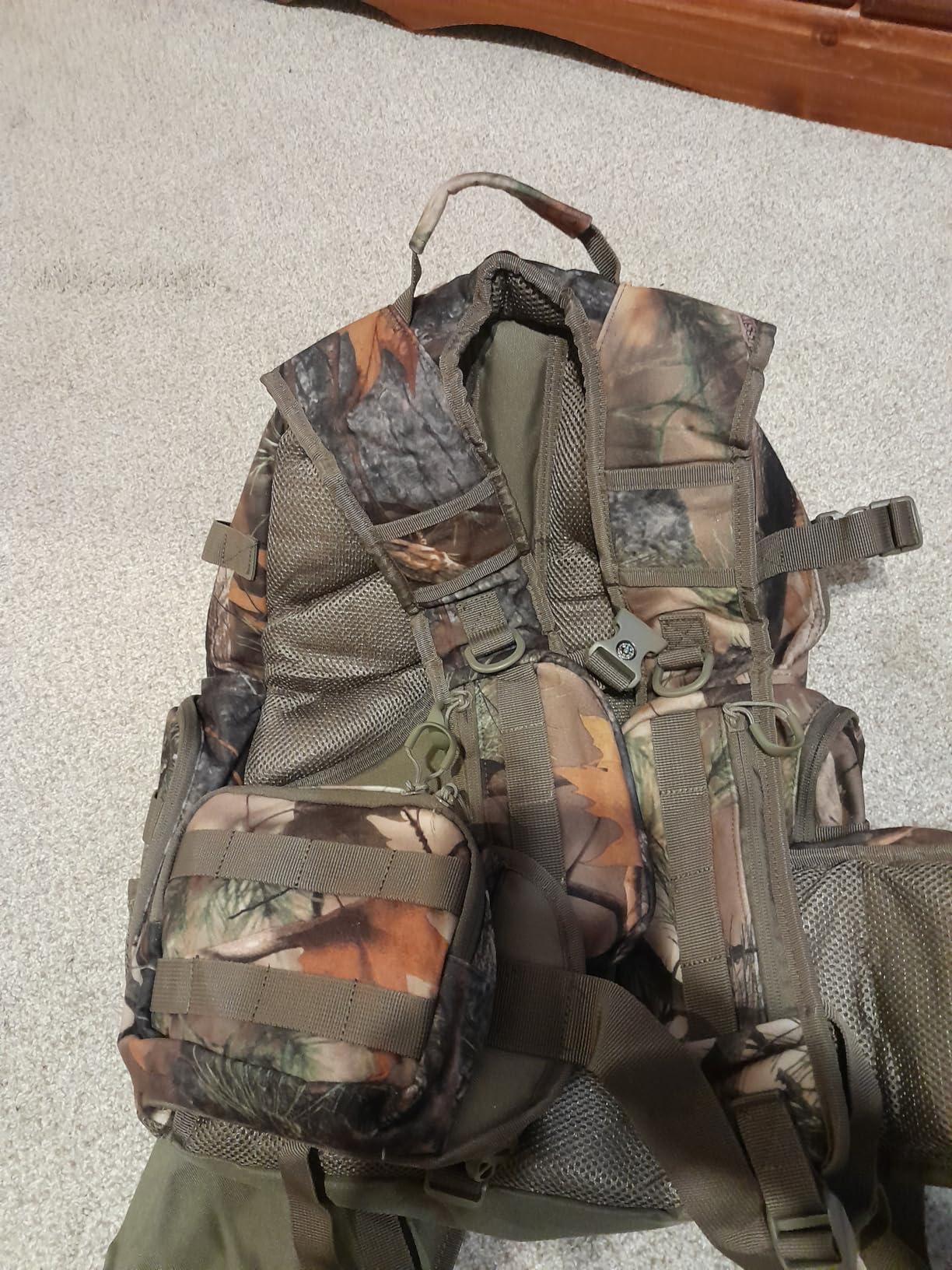 BLISSWILL Large Hunting Backpack with Padded Weapon Compartment for Bow Rifle with Waterproof Rain Cover Hunting Gear Accessories 40L(Supercamo Timber) customer photo 1