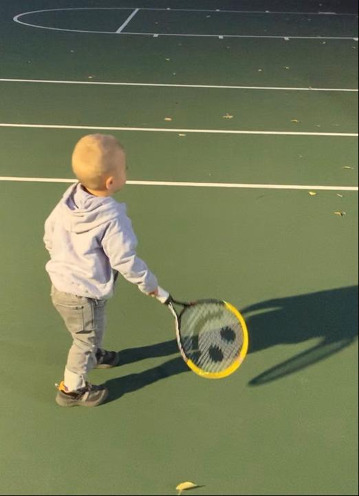Kids Tennis Racket with Training Videos - Aluminum Youth Tennis Racket with Neoprene Handle for Children Age 5-12 - Learn Faster and Play Better by Street Tennis Club customer photo 1