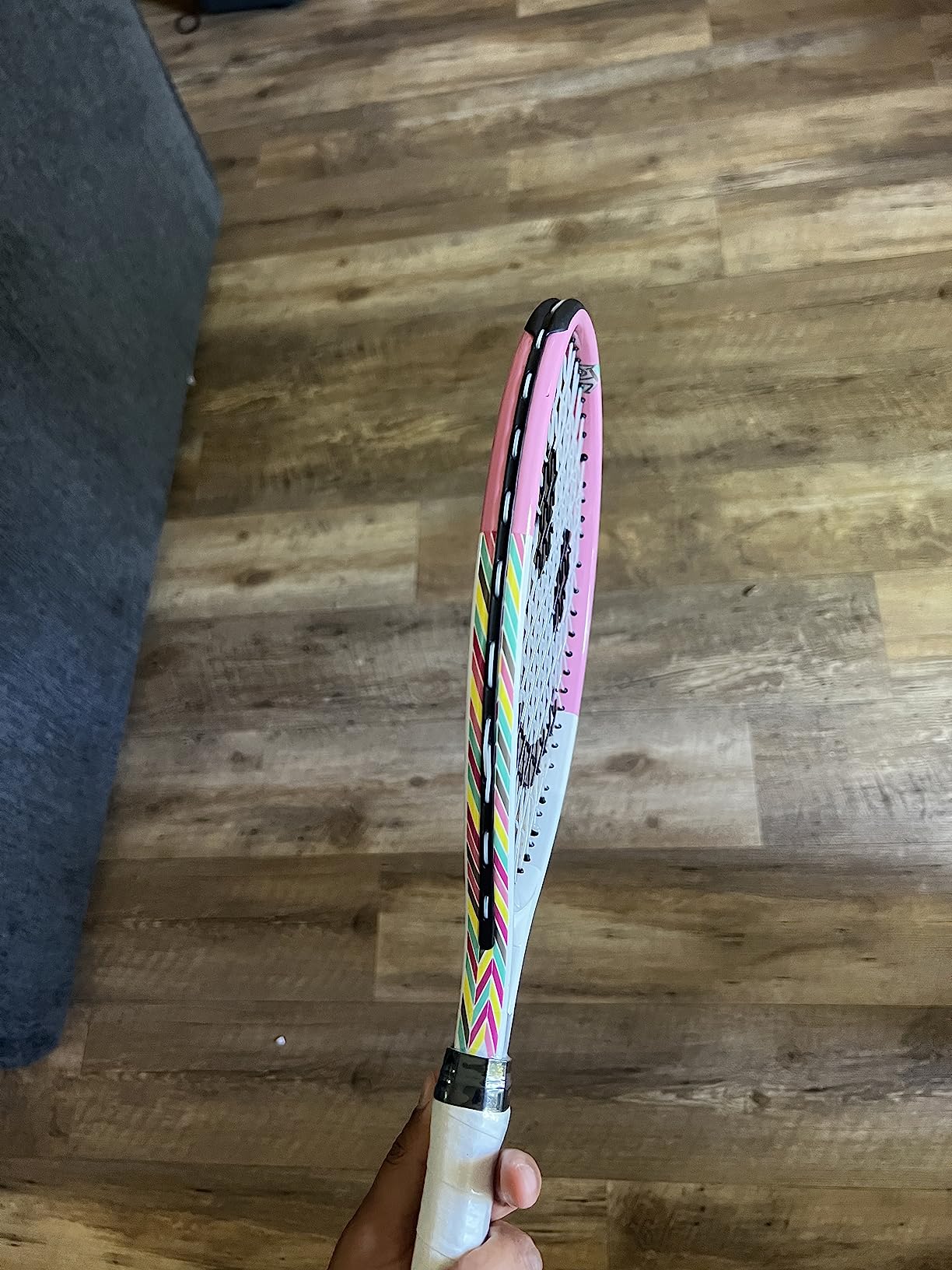 Kids Tennis Racket with Training Videos - Aluminum Youth Tennis Racket with Neoprene Handle for Children Age 5-12 - Learn Faster and Play Better by Street Tennis Club customer photo 2