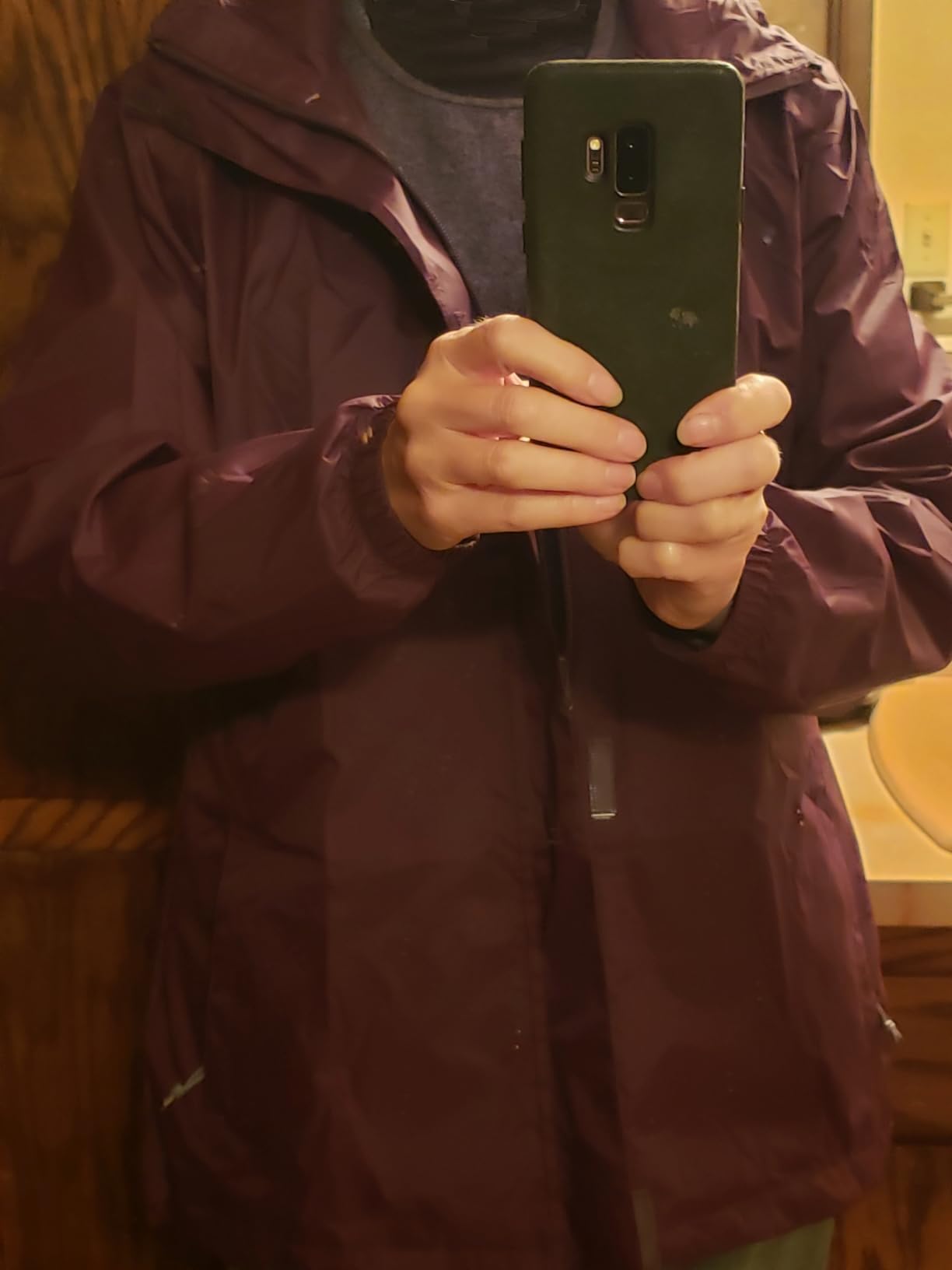 33,000ft Women's Rain Jacket Waterproof Lightweight Packable Raincoat with Hood for Golf Hiking Travel Windbreaker customer photo 2