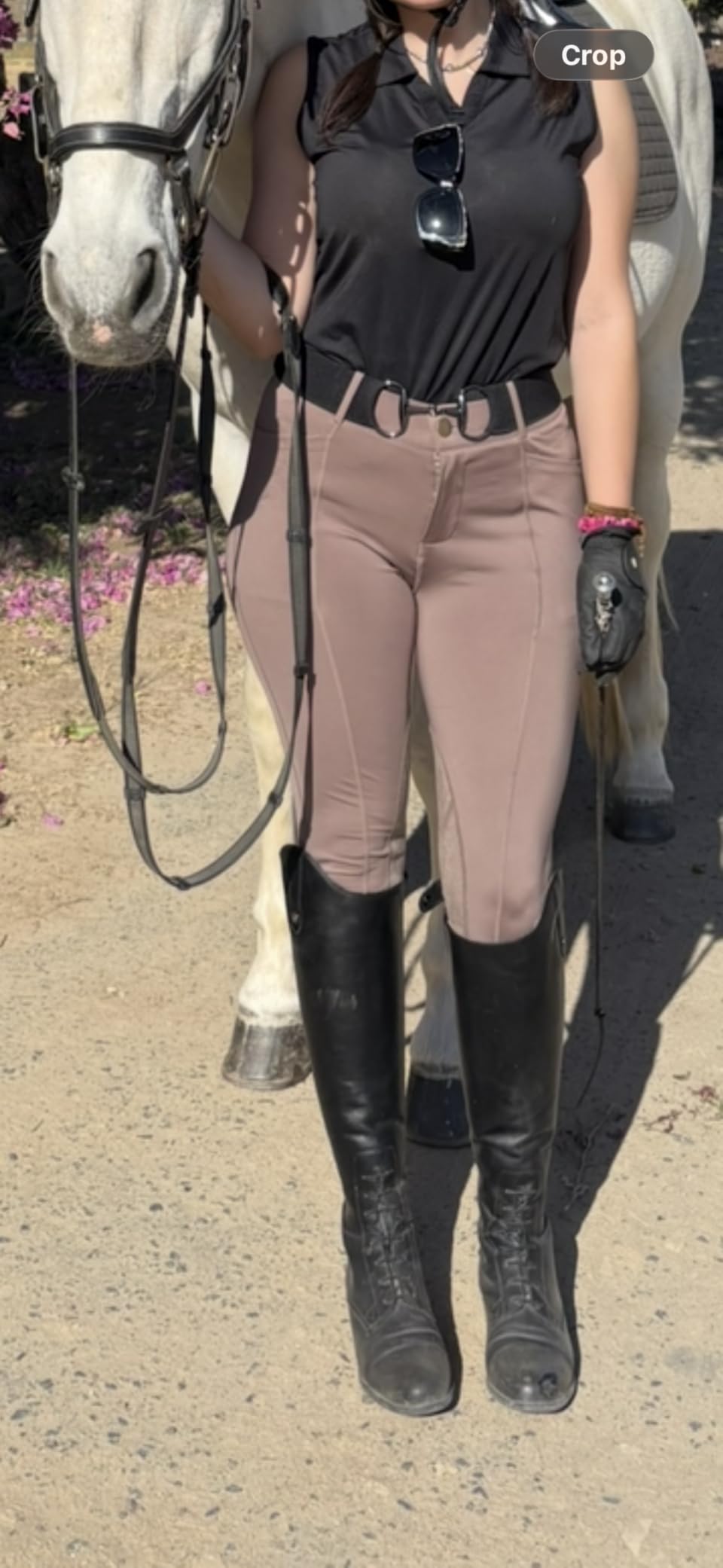 beroy Horse Riding Pants Women Equestrian Breeches Ladies Training Horseback Riding Tights Full Seat Silicone Pockets customer photo 1