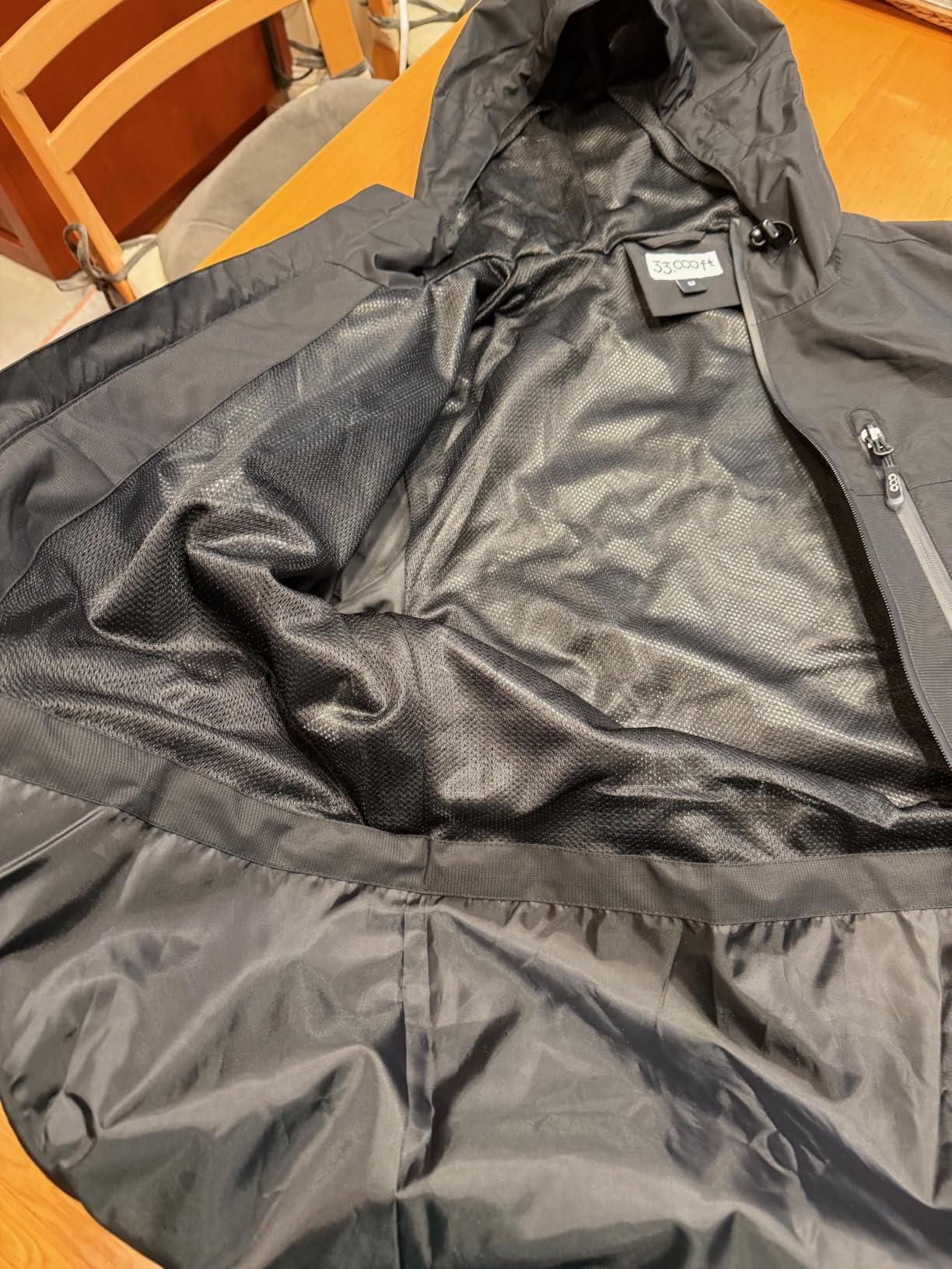 33,000ft Men's Packable Rain Jacket Lightweight Rain Shell Jacket with Hood Waterproof Raincoat for Cycling customer photo 2