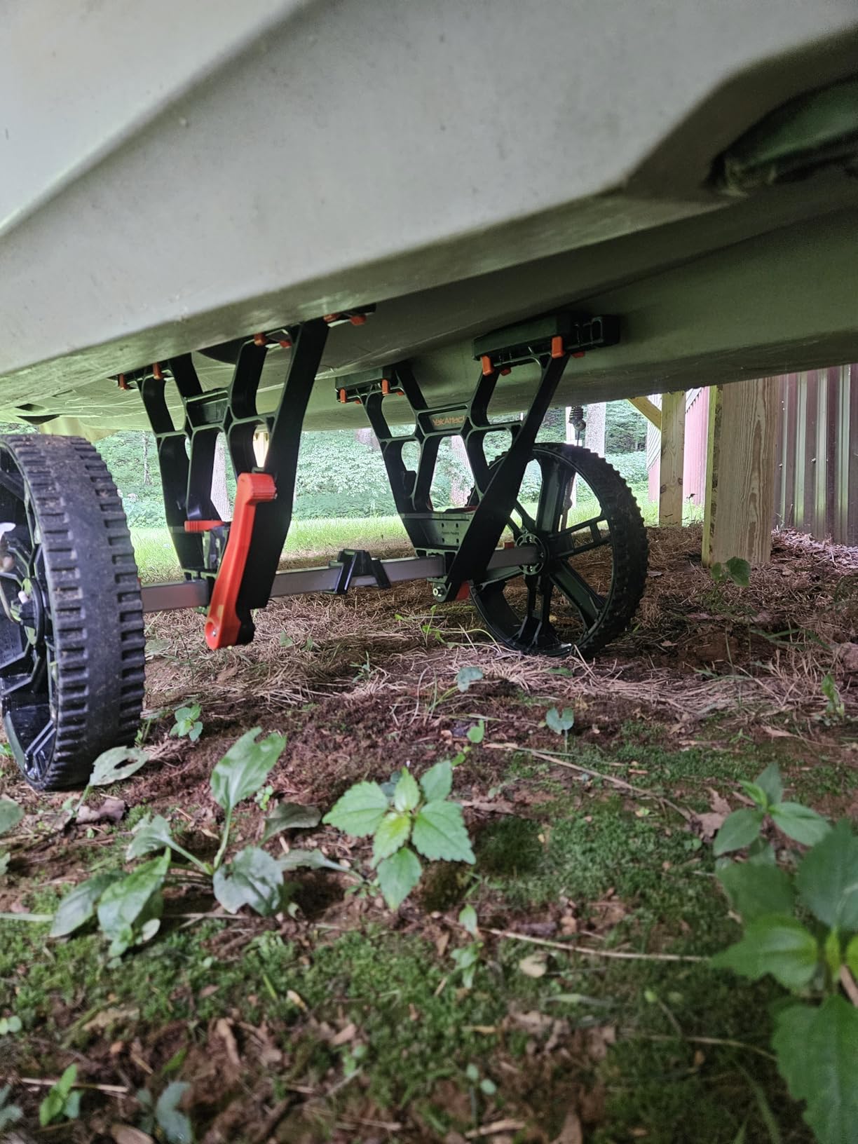YakAttack Kayak Carts with Adjustable Frame & Wheel Options | All-Terrain, Sand & Solid Tire Variations | Durable Folding Transport System for Kayaks & Canoes | Made in USA customer photo 2
