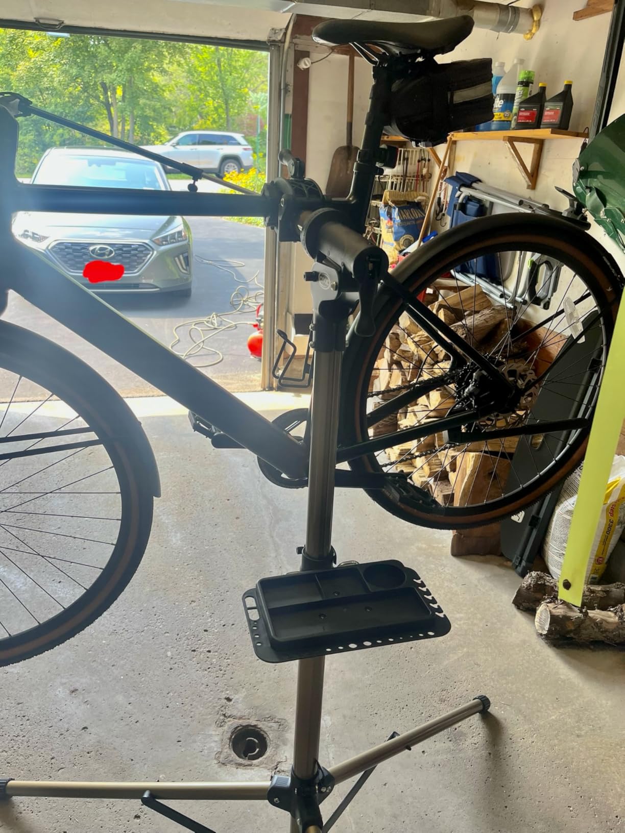 CXWXC Bike Repair Stand 88 lbs - E Bike Stand for Maintenance Workstand - Ebike Repair Stand Shop Home Mechanics for Mountain Bike and Road Bike (Max 88 lbs) customer photo 2