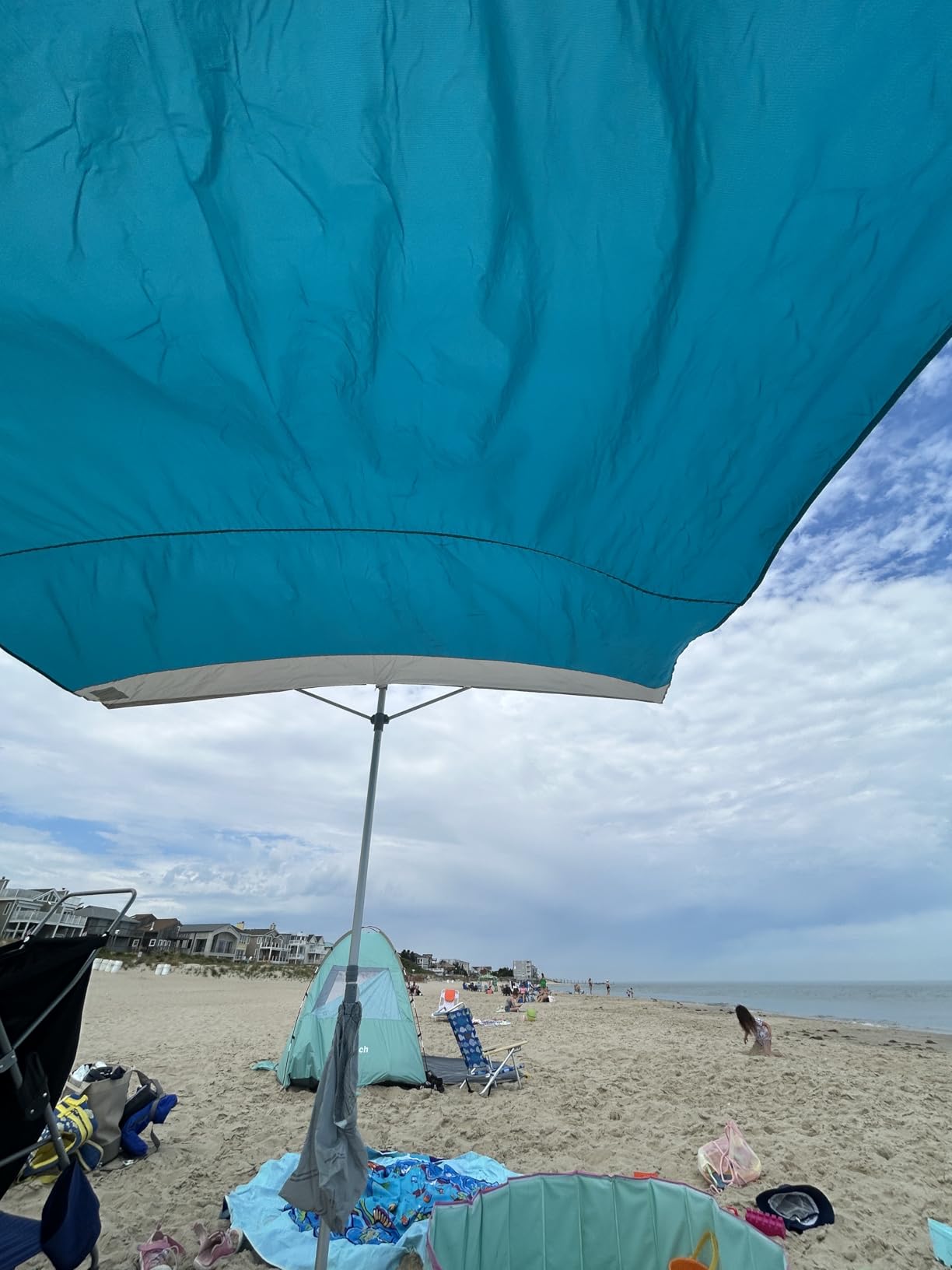 Solbello Shade - The Ultimate Wind-Driven Beach Umbrella, Effortless to Set Up, Lightweight, Won't Blow down the Beach, UPF 50+ Sun Protection customer photo 1