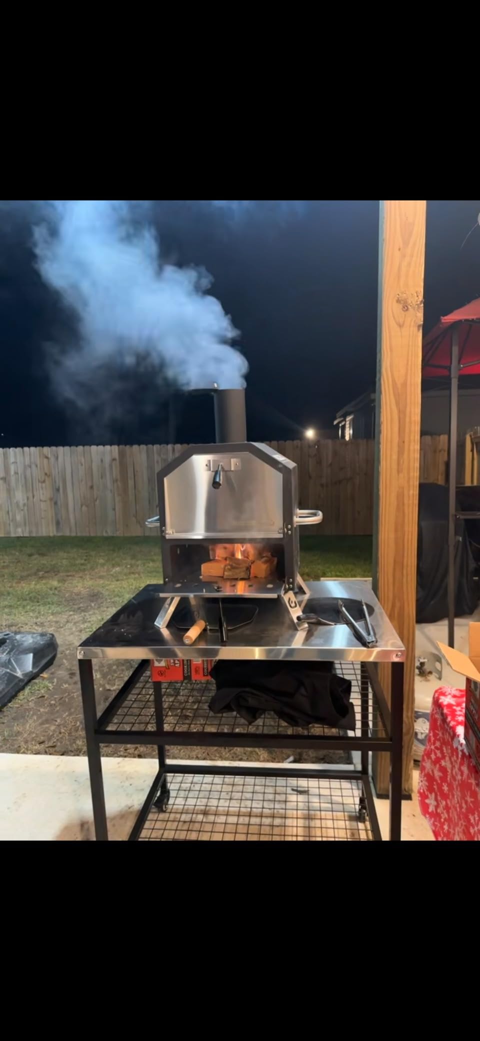 PIZZELLO Pizzello Outdoor Pizza Oven 16'' Large Wood Fired 2-Layer Pizza Ovens with Pizza Stone, Pizza Peel, Grill Grate, Oven Cover customer photo 1