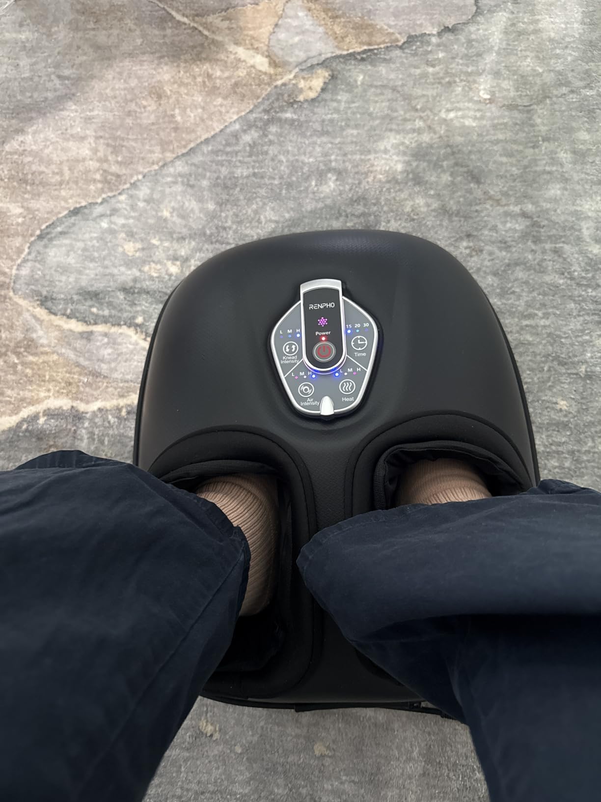 RENPHO Foot Massager Machine with Heat [2026 Upgraded], FSA Eligible HSA Shiatsu Foot Massager for Plantar Fasciitis, Cordless Control customer photo 1