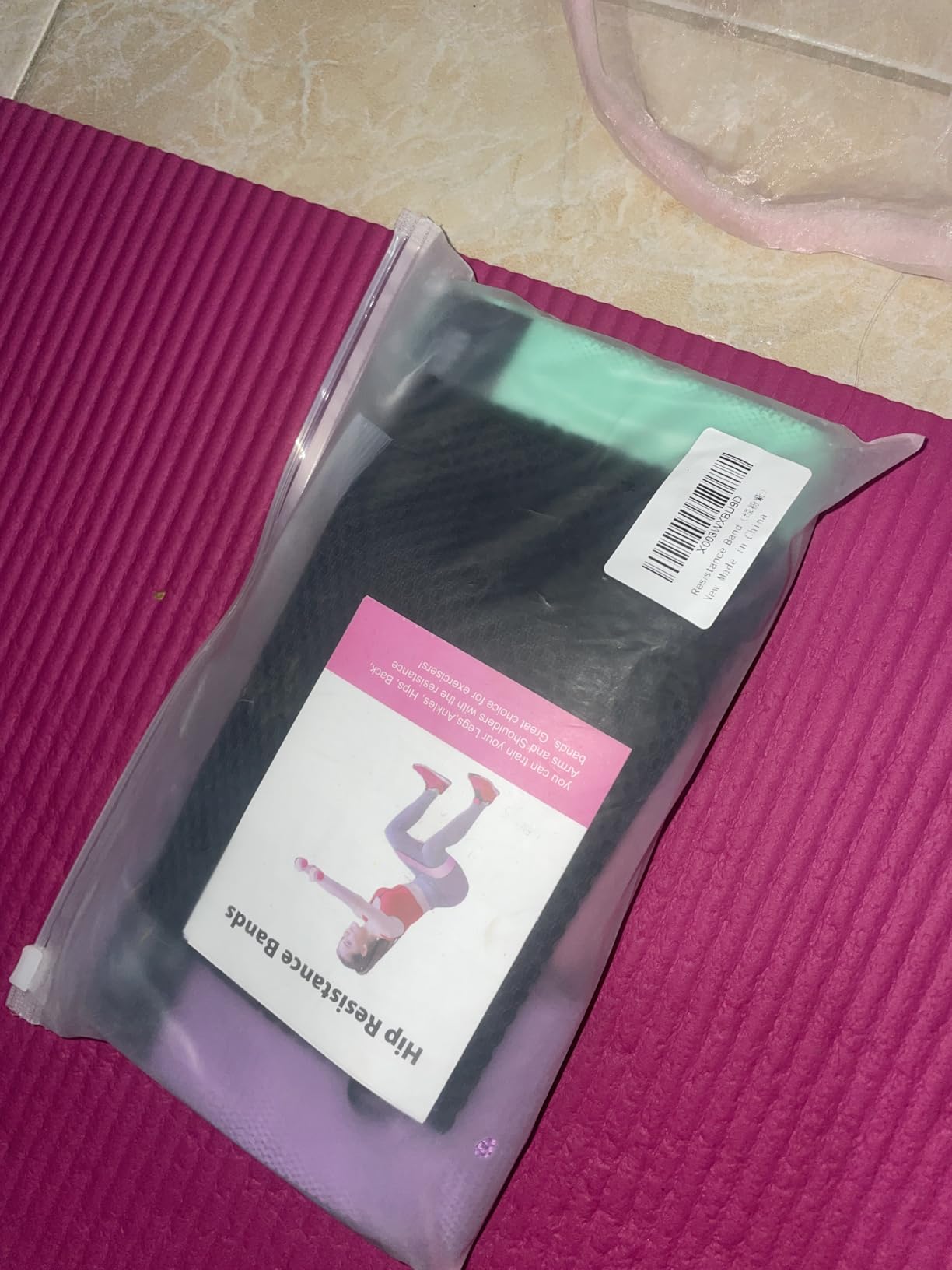 Honmein Resistance Bands for Working Out, 3 Levels Exercise Bands Workout Bands Set for Women Men, Hip Legs Booty Bands for Home Fitness, Gym, Yoga, Pilates customer photo 1