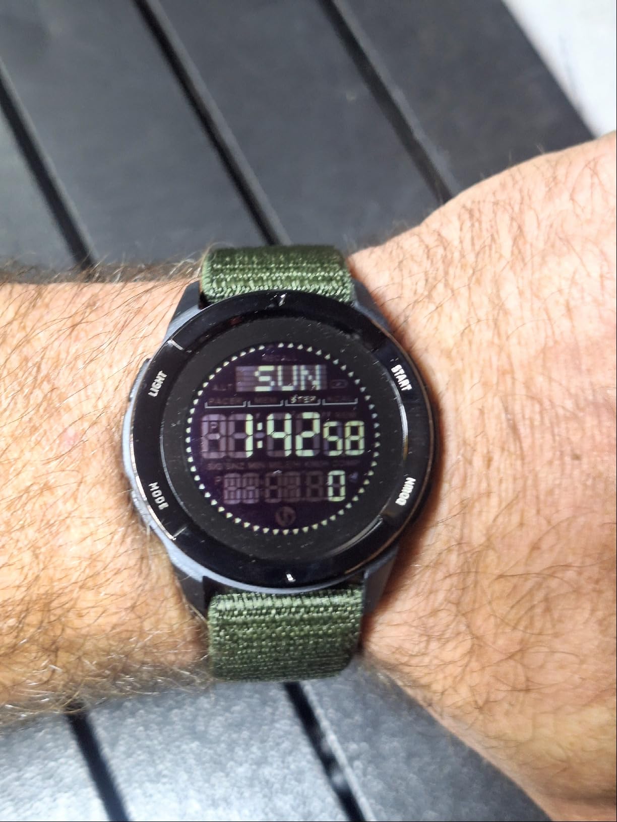 CakCity Tactical Watches for Men Military Sport Watches with Carbon Fiber Case Lightweight Waterproof Watch for Women/Men Digital Watches with Compass,Step Counte,Metronome,5ATM customer photo 1
