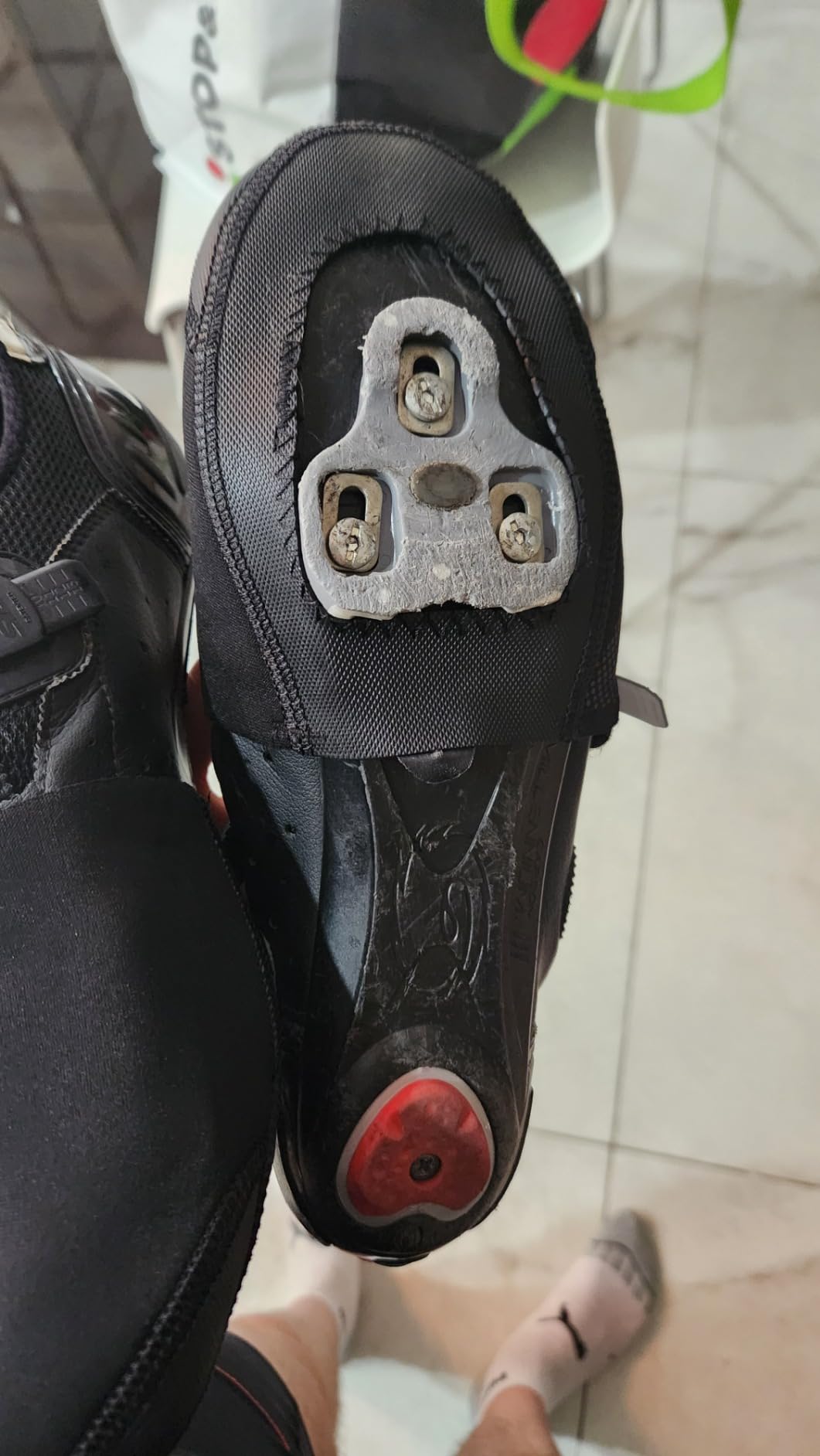 CXWXC Cycling Toe Covers for Men Women - Cycling Shoe Covers Winter Waterproof Breathable - Bike Overshoes Cold Weather Thermal Warm customer photo 2