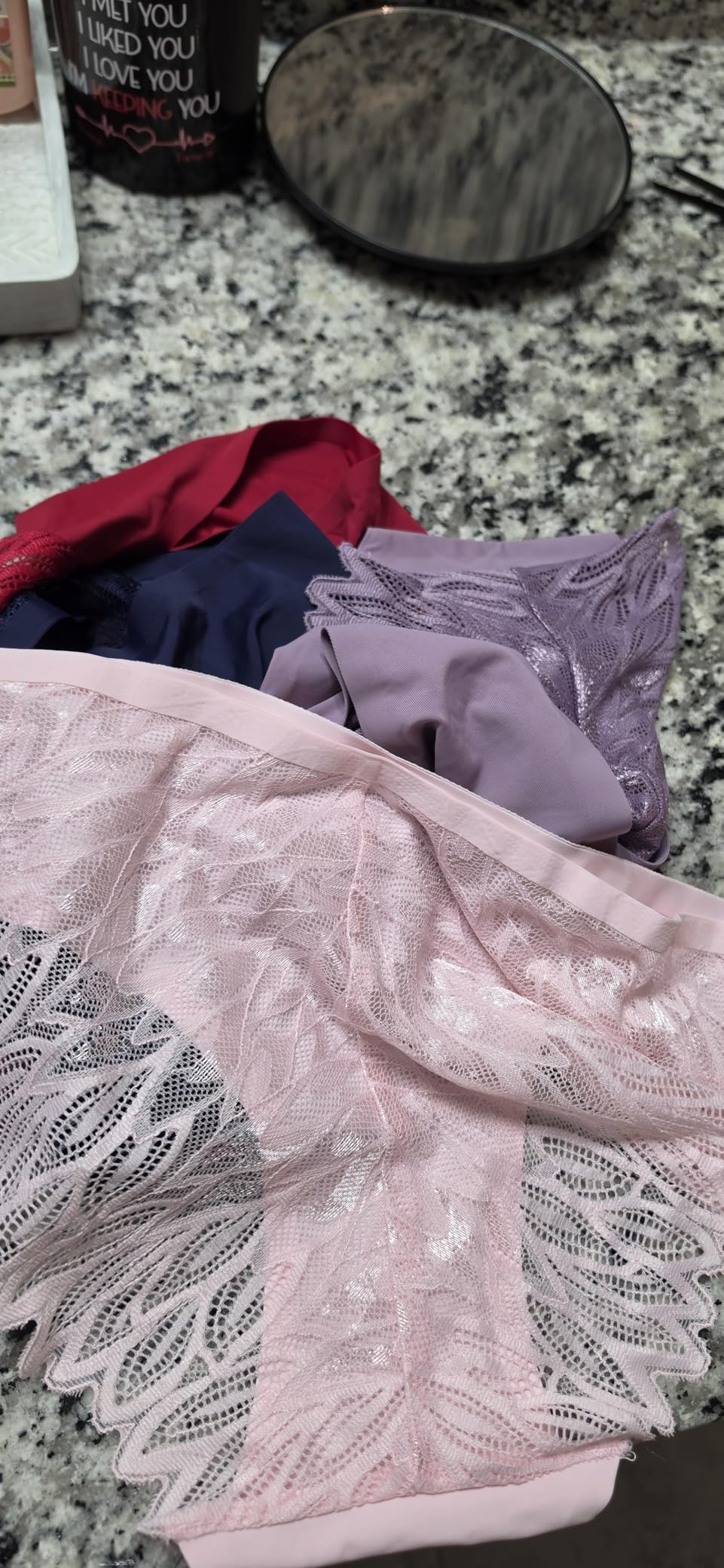 FINETOO 6 Pack Sexy Underwear for Women Silky Seamless No Show Panties Ladies Lace Bikini Lightweight Cheeky Hipster customer photo 1
