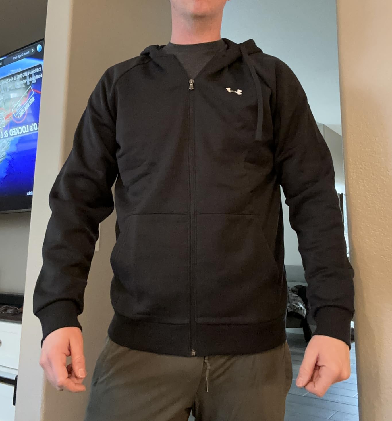 mens Rival Fleece Full Zip Hoodie customer photo 2