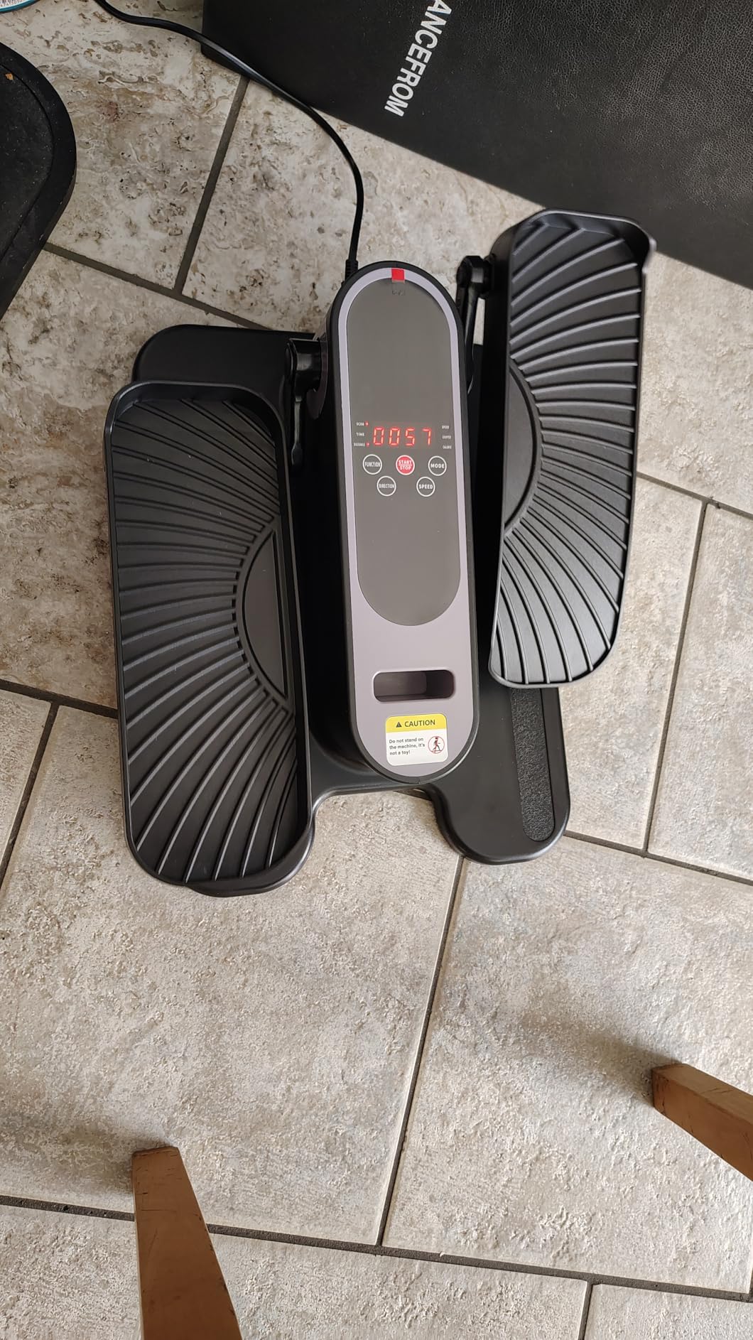 Under Desk Elliptical Machine for Senior Mini Elliptical Leg Exerciser with Remote Quiet Portable Electric Seated Foot Pedal Exerciser for Home Office customer photo 1
