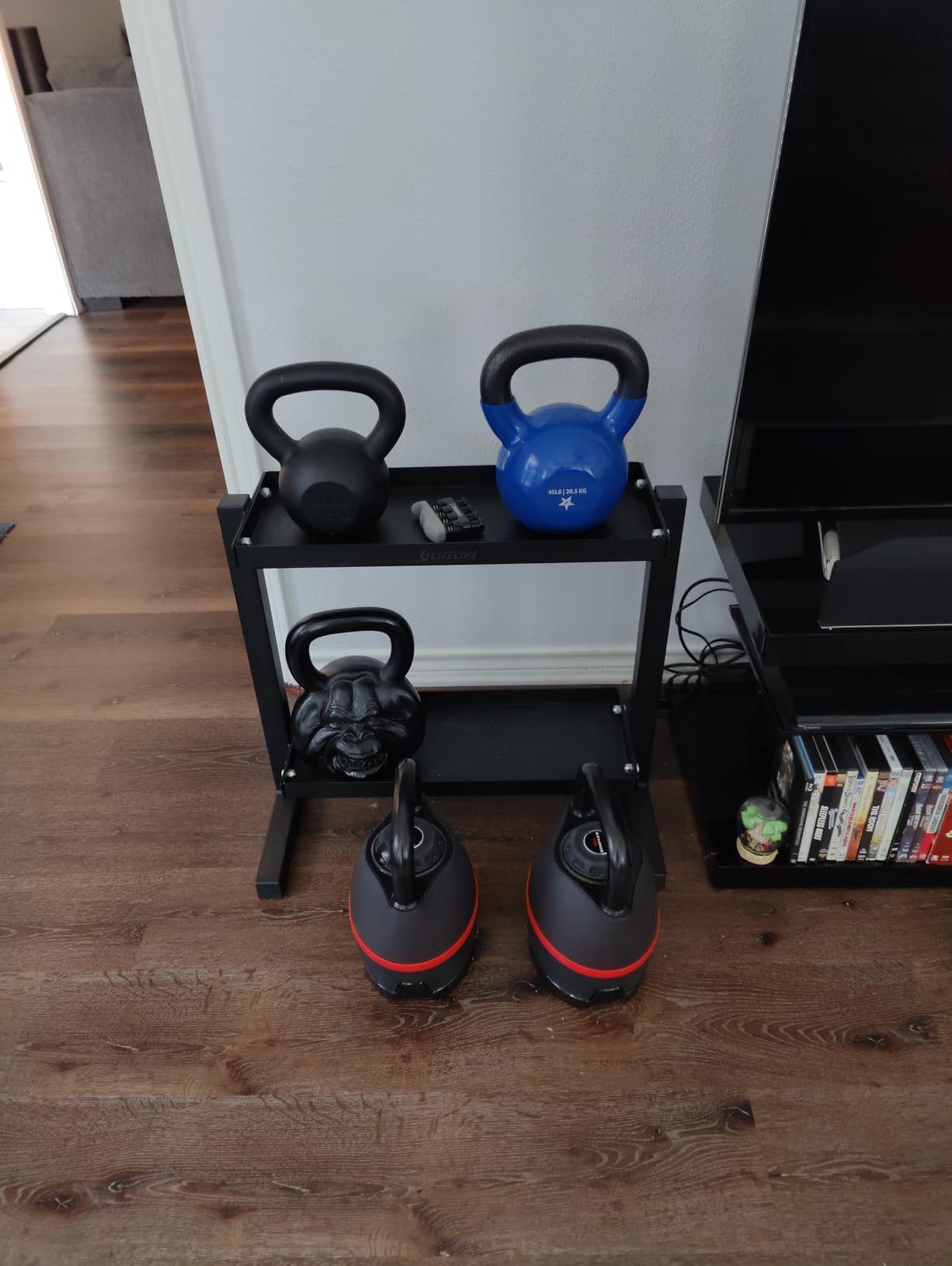 Lifeline Fitness Kettlebell Storage Rack customer photo 1
