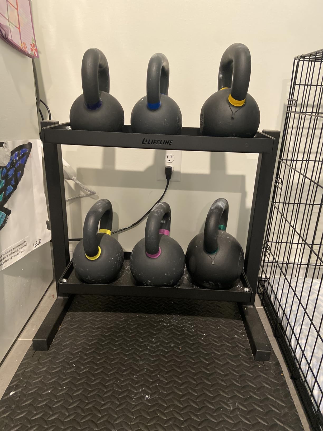 Lifeline Fitness Kettlebell Storage Rack customer photo 2