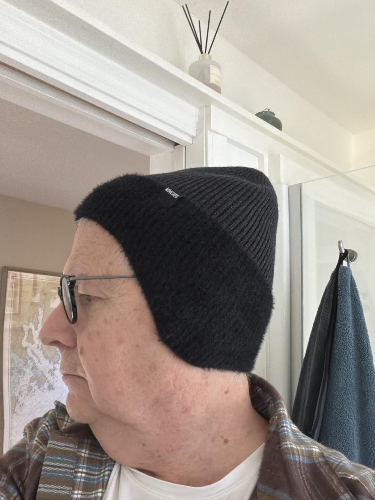 Winter Fleece Line Beanie with Earflap for Men Women, Outdoor Warm Thermal Knitted Hat Stocking Caps customer photo 1