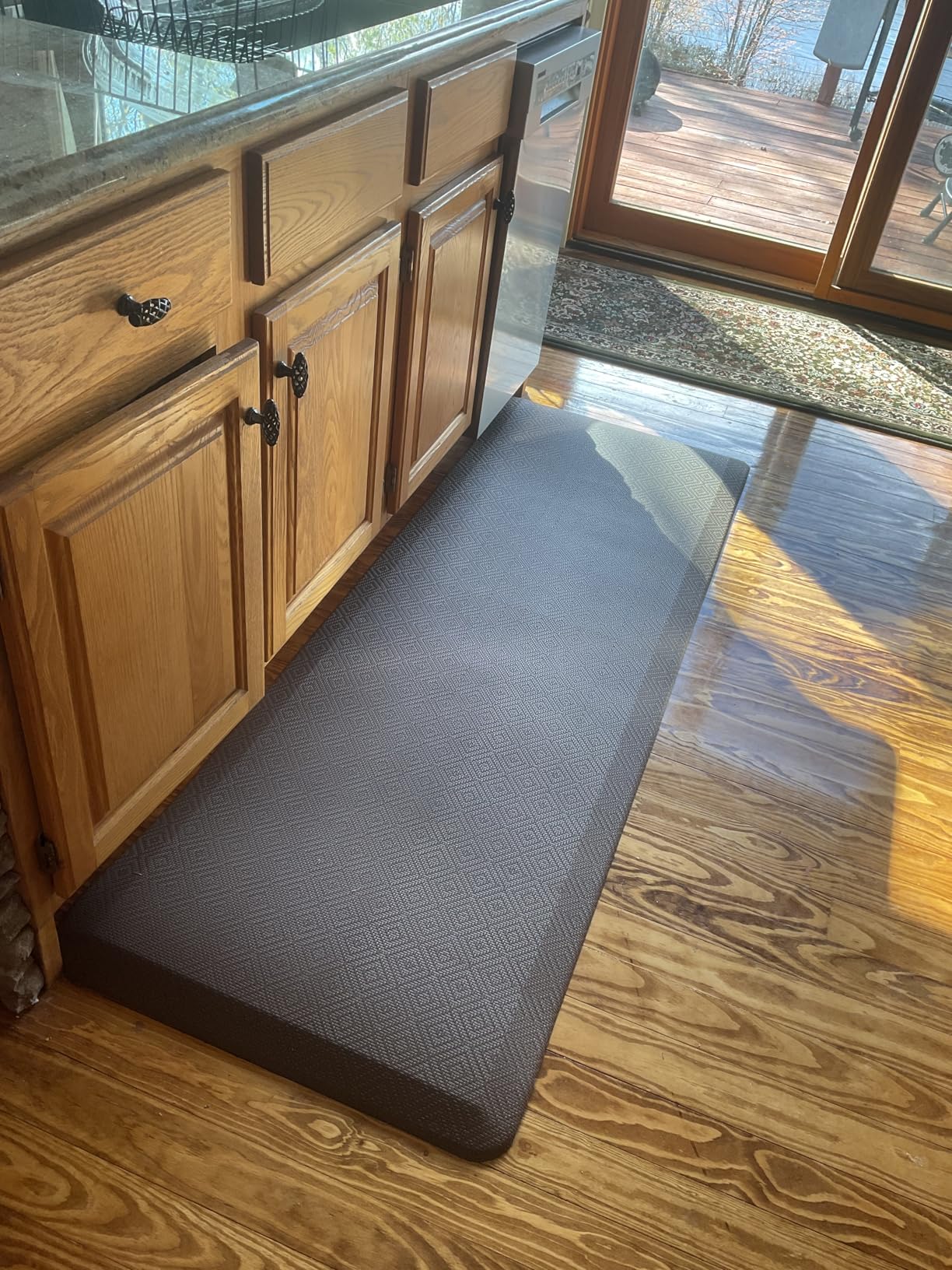 Ophanie Kitchen Mats for Floor, 3/4 inch Thick, 20x32 Anti Fatigue Cushioned Mat, Kitchen Rugs, Waterproof, Comfort Ergonomic Standing Mat for Office, Home, Sink, Black Non-Slip Ridged Bottom customer photo 1