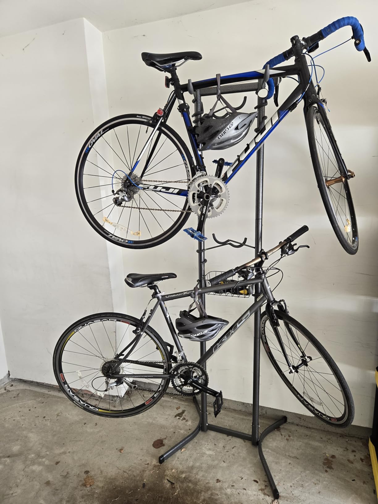 Bike Rack for Garage & Home by Delta Cycle - No Drilling Required - Fully Adjustable Gravity Storage Rack for Any Style Bicycle - Freestanding Vertical Rack customer photo 2