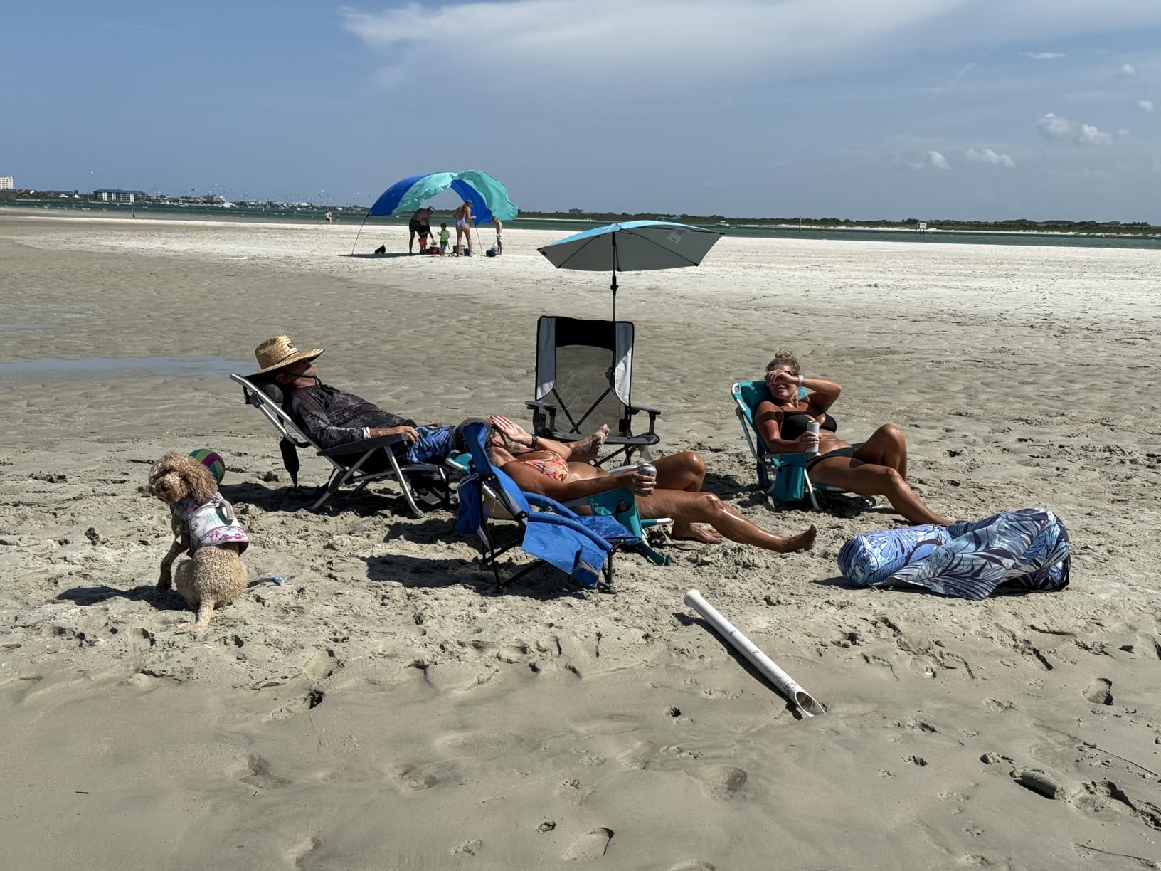 #WEJOY Beach Chair for Adults, Reclining Adjustable Position,Lay Flat Lightweight Folding Portable Aluminum Chair with Backpack Straps,Padded headrest, Heavy Duty 400 lbs Lawn Chair for Beach, 2 Pack customer photo 2