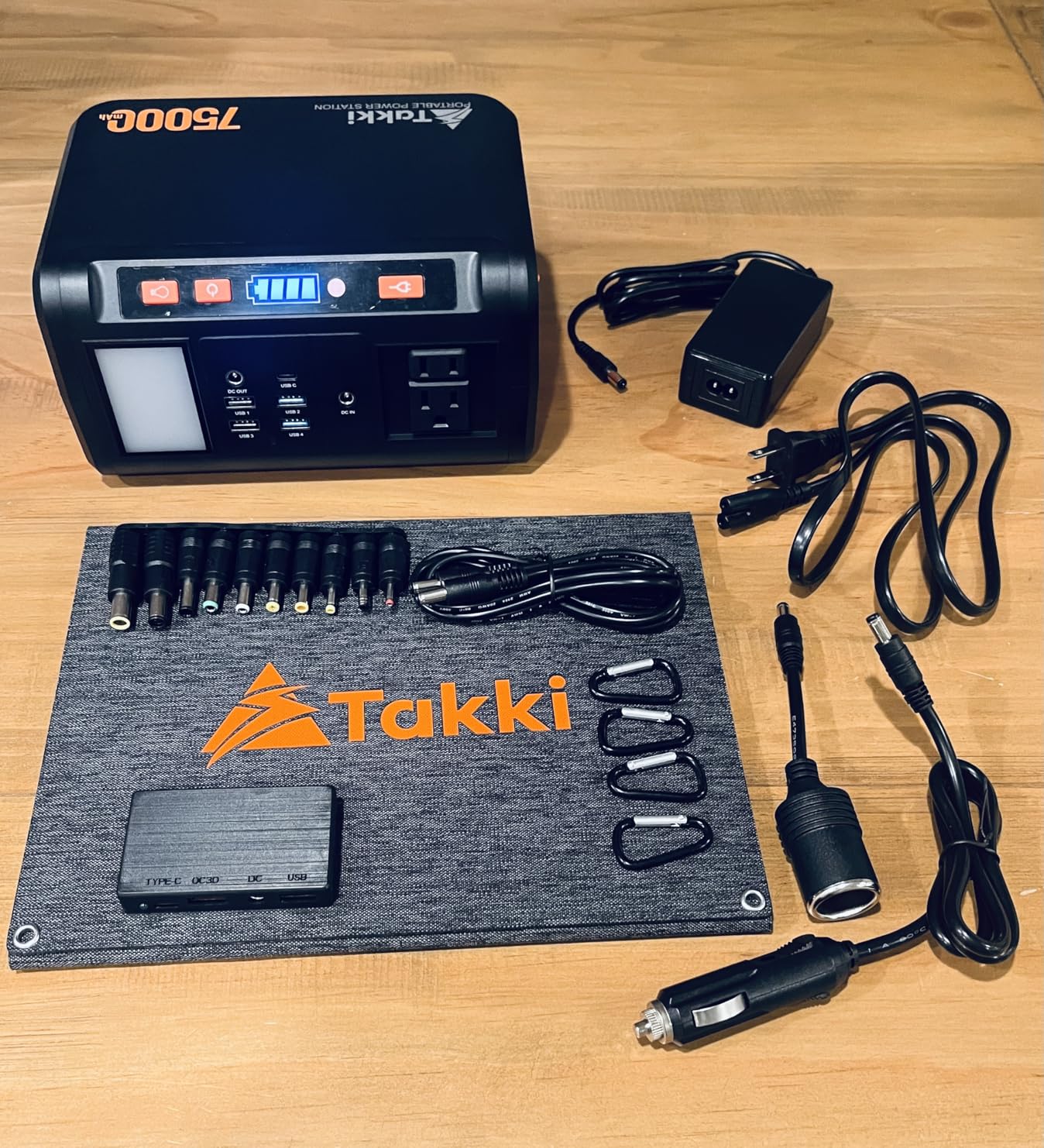 Takki 88.8Wh Portable Power Station Peak 120W Lithium Battery Small Generator Power Bank with 110V AC Outlet Battery Backup for Camping Home Use Emergency(Solar Panel Optional) customer photo 2