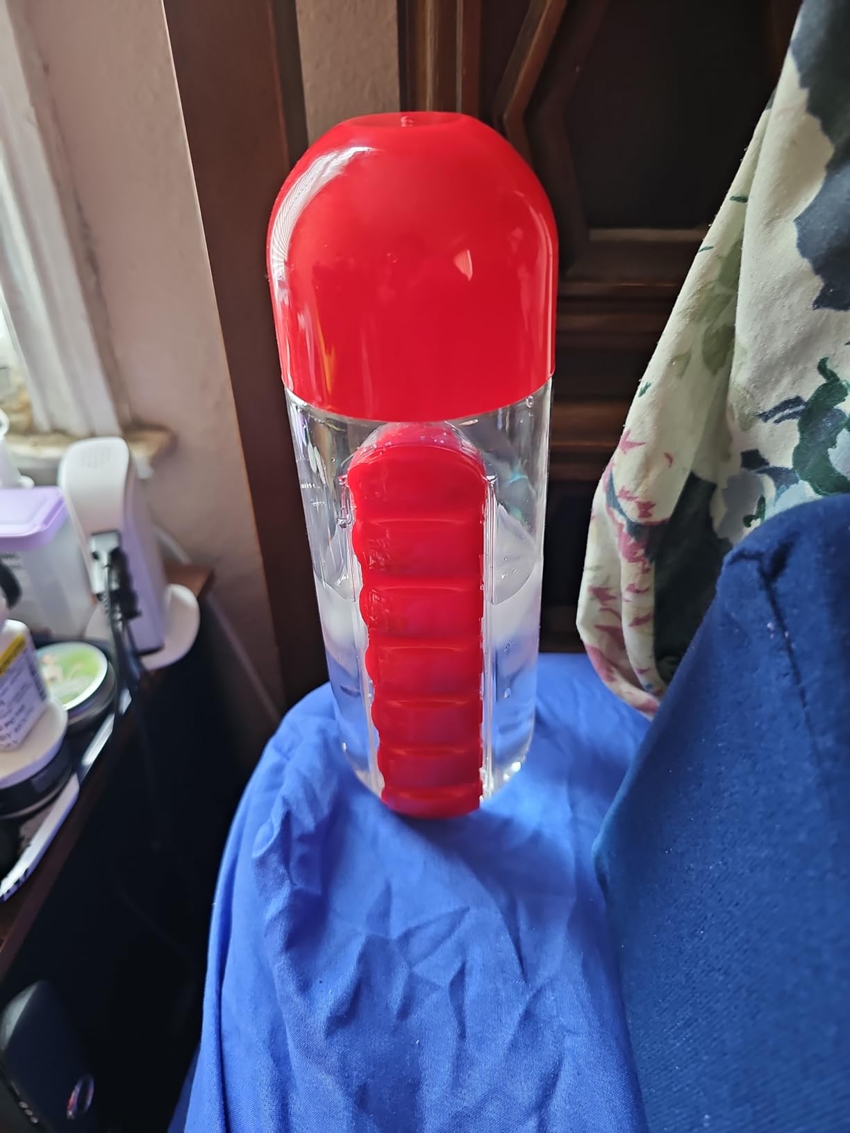 asobu Electrolyte Large Sports Water Bottle with Interchangeable Packet and Pill Storage Compartments Durable Tritan 40oz (Basil Green) customer photo 2
