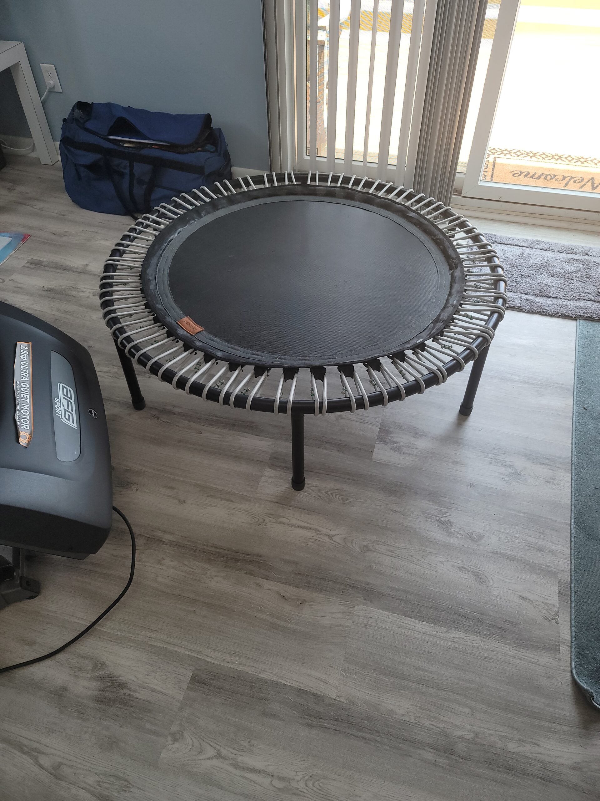 bellicon Mini Trampoline | Bungee Suspension up to 330 lbs | Indoor Fitness Rebounder for Adults | Screw-in Legs customer photo 1