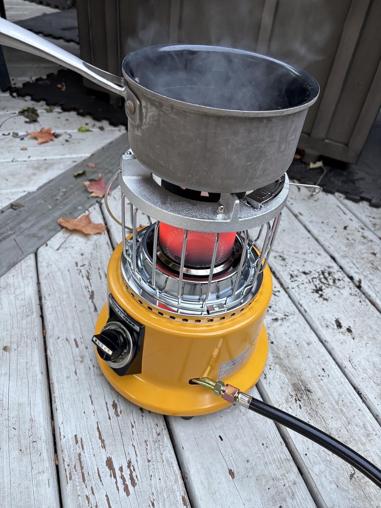 2 in 1 Propane Heater & Stove, 13000 BTU Portable Propane Heater with Handle, Outdoor Heater Gas Stove for Patio, Camping, Tent, Ice Fishing, Garage customer photo 2