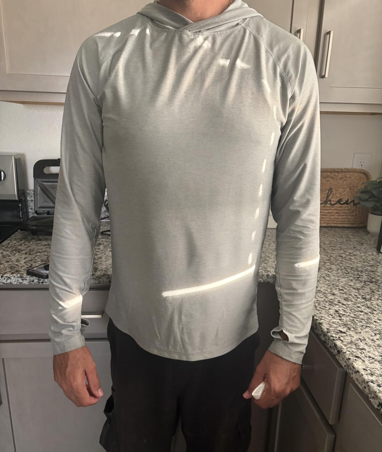 OYGSieg Men's Athletic Hoodies Long Sleeve Fishing Shirts for Men UPF 50+ SPF UV Sun Protection Shirts Rash Guards customer photo 1