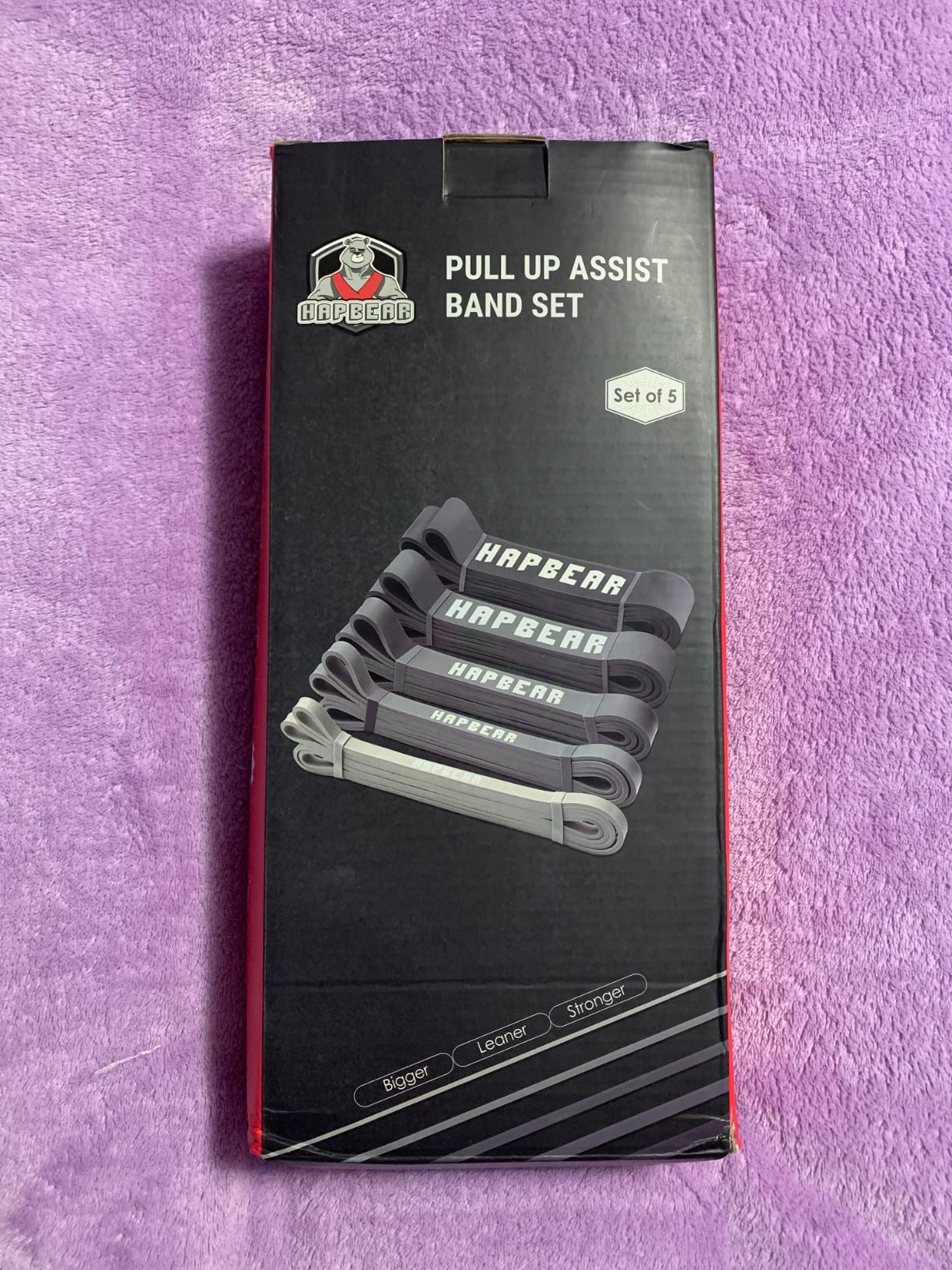 HAPBEAR Pull Up Assistance Bands - Pull Up Bands - Resistance Bands - Exercise Bands Resistance Bands Set - Workout Bands for Working Out, Stretching, Muscle Training customer photo 2