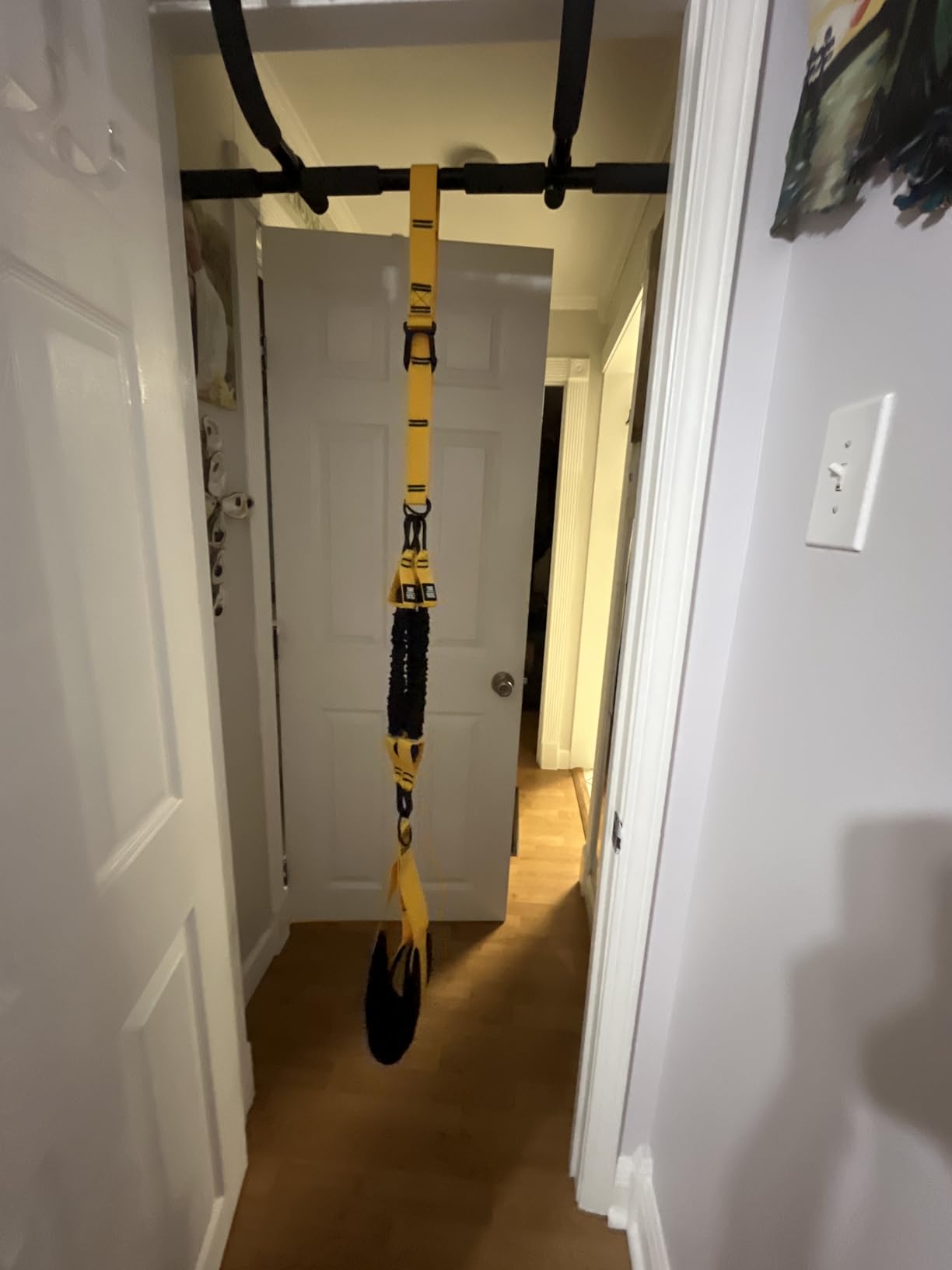 HOXWC Pull Up Assistance Bands, Adjustable Heavy Duty Resistance Band for Pull Up, 3 Pull Up Bands, Comfortable Fabric Feet/Knee Rest, Assistance Bands for Pull-Up, Home Fitness, Body Stretching customer photo 1