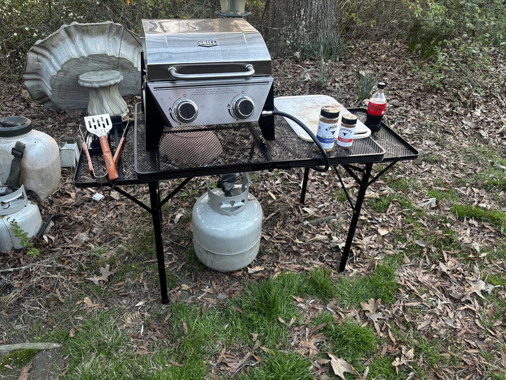 WildFinder Folding Table with 2 Wing Panels, 3x2 FT Camping Table with Mesh Desktop, Height Adjustable Folding Grill Table with Mesh Bag, Portable Outdoor Table for Picnic, Camping, BBQ, Beach customer photo 1