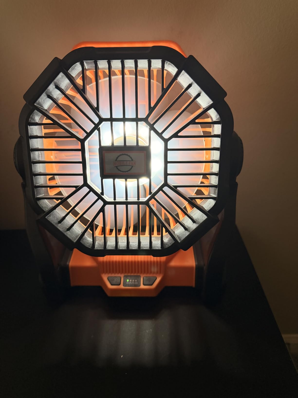 Portable Fan Rechargeable Battery Powered Fan,20000mAh Cordless Battery Operated Camping Fans with LED Light & Hook,USB Personal Fans Outdoor Camping Essentials Beach Tent for Travel Reading customer photo 2