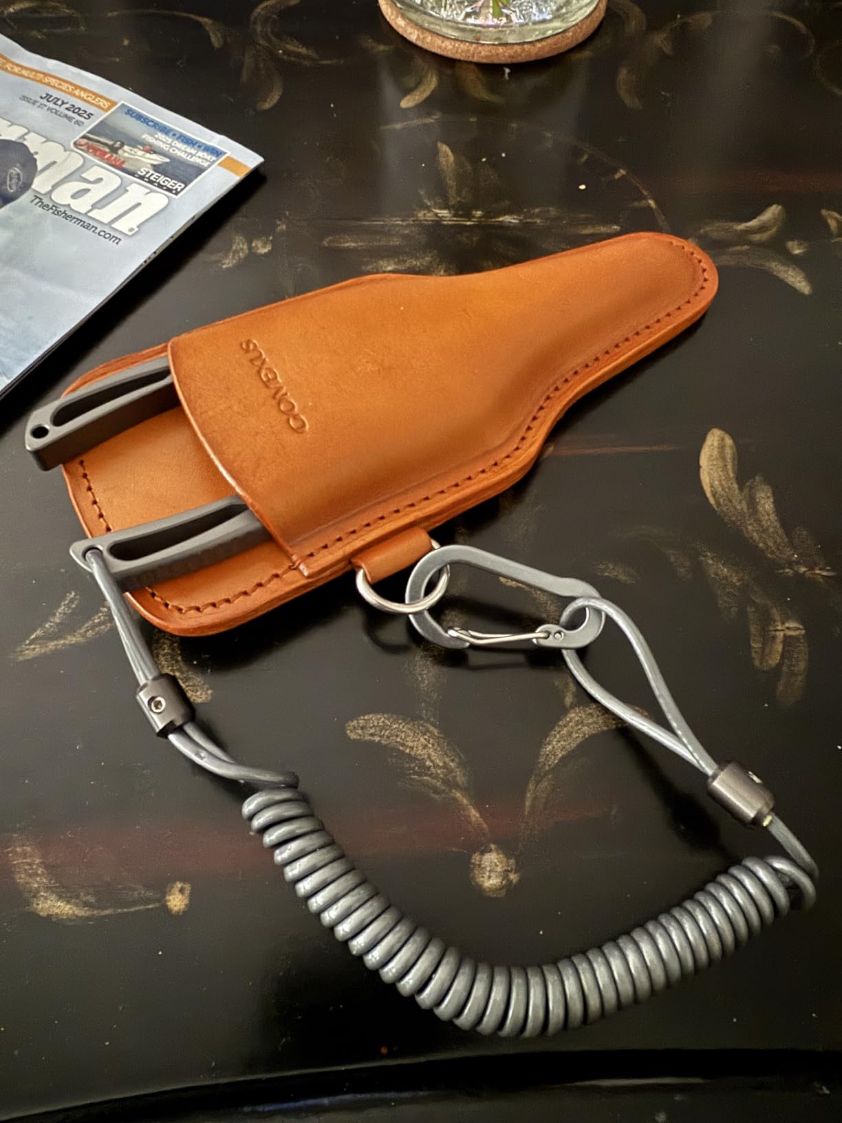 Gomexus Titanium Fishing Pliers 7'' with Side Cutters, Lanyard & Leather Sheath, Never Rust Hook Remover, Saltwater Resistant, Inshore & Nearshore Fishing (Split Ring Nose, 7 INCHES) customer photo 1