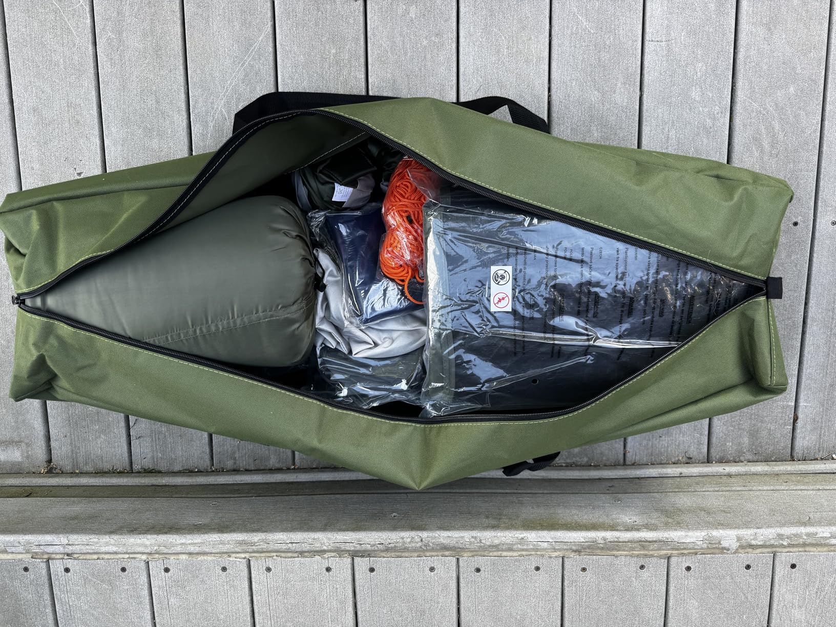 GYMAX Tent Cot, 5-in-1 Folding Camping Cot with Mattress & Pillows, Sleeping Bags, Sunshade, Camping Tent Elevated with Carrying Bag for Outdoor Hiking, Fishing, Picnic customer photo 2