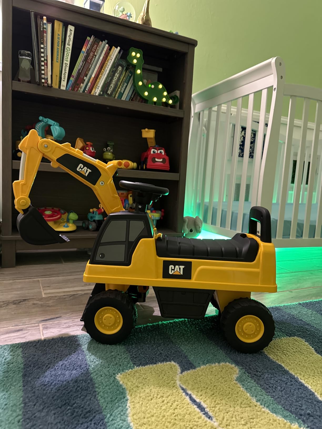 Best Ride On Cars CAT Excavator Push Car - Licensed Caterpillar Ride-On Digger Toy for Kids with Rotating Bucket & Under-Seat Storage - Construction Vehicle for Toddlers customer photo 1