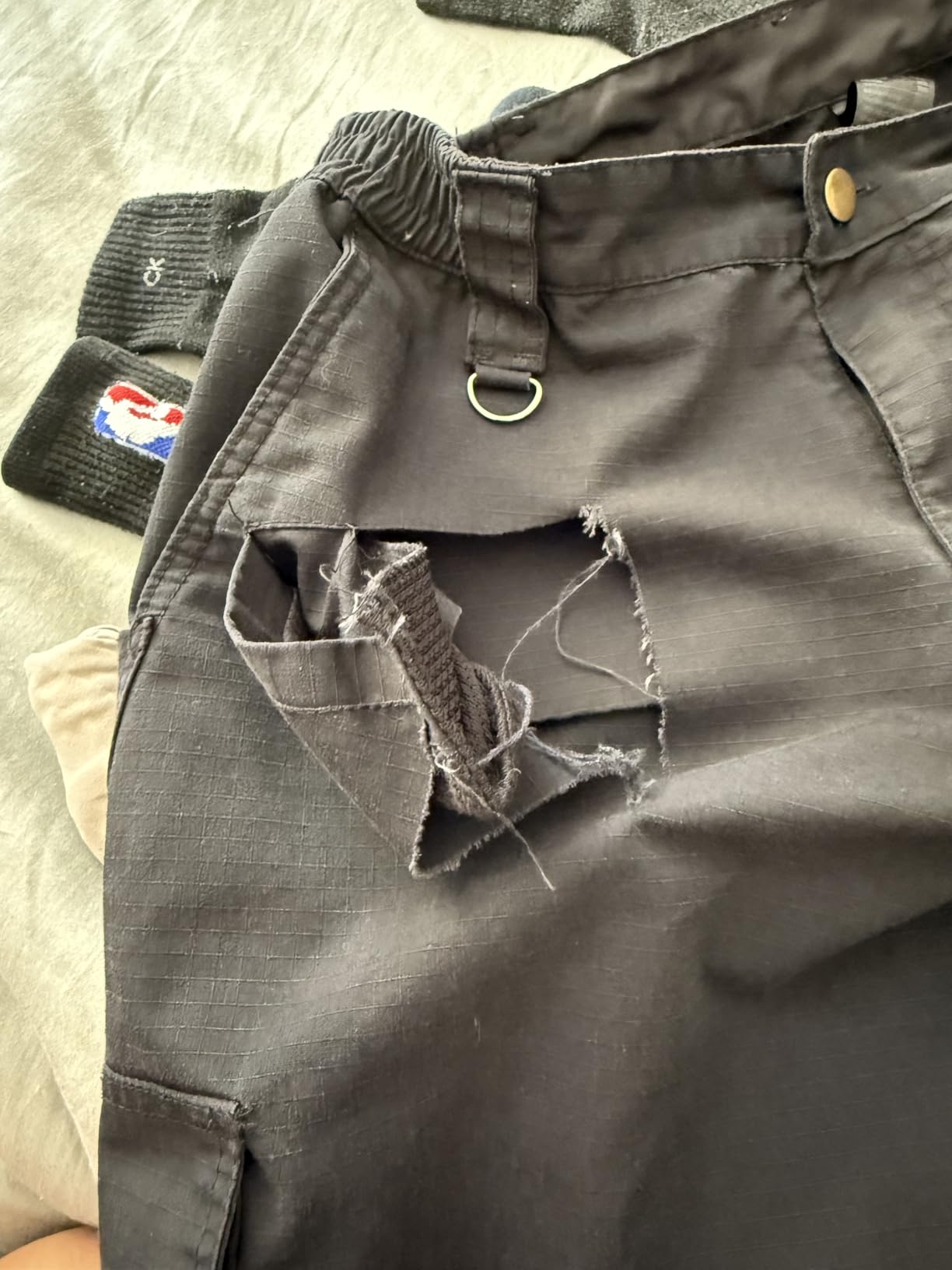 Rapoo Ripstop Water Resistant Cargo Tactical Pants for Men EDC Hiking Work Military Army Pants with 9 Pockets customer photo 2