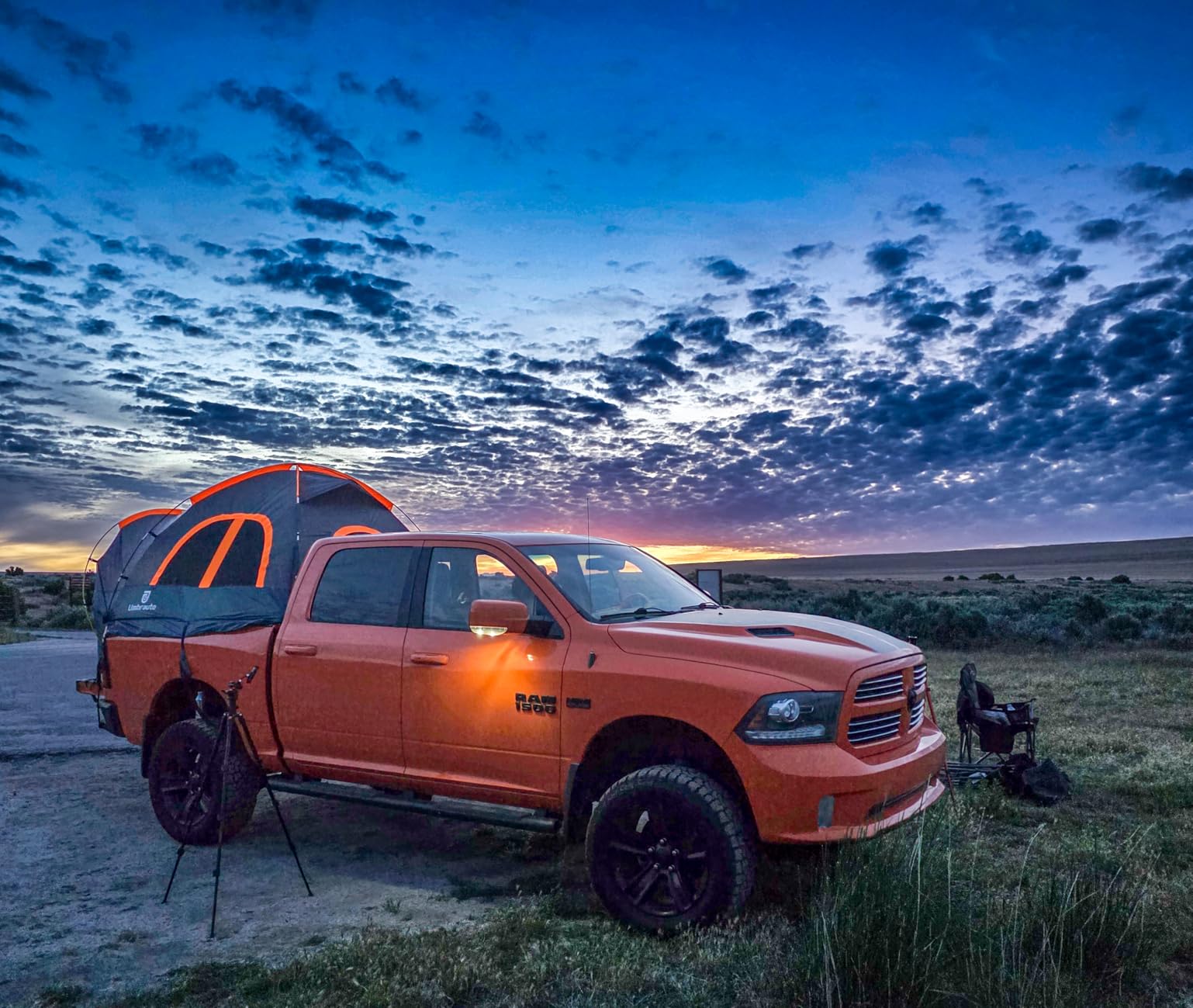 Truck Bed Tent 5.5' ~ 5.8', Upgrade Quick Setup Truck Tent for Camping, 3000mm Waterproof Pickup Truck Tent for 2 Person, Ford, GMC, Toyota, Chevy, Dodge, Nissan customer photo 1