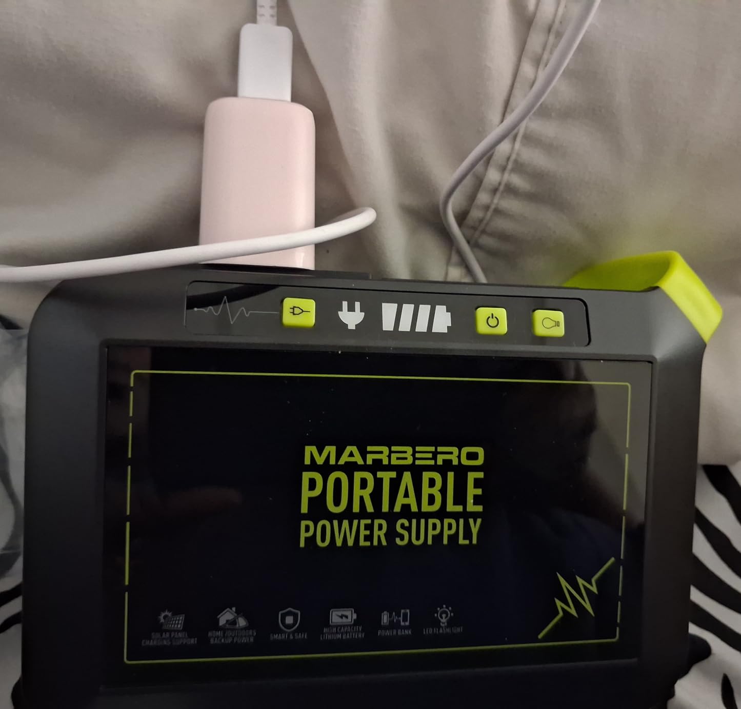 MARBERO 237Wh Solar Generator with Solar Panel Included Portable Power Station 300W Pure Sine Wave with Foldable Solar Panel 60W Set for Camping Outdoor Hiking Fishing Emergency customer photo 2