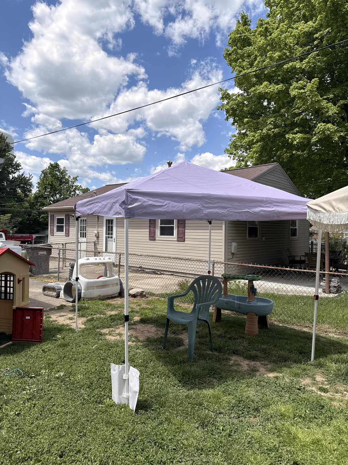 Best Choice Products 12x12ft Pop Up Canopy Tent, Outdoor Shade, 1 Person 1 Minute Set Up, Carry Case, 4 Weight Bags - Red customer photo 1
