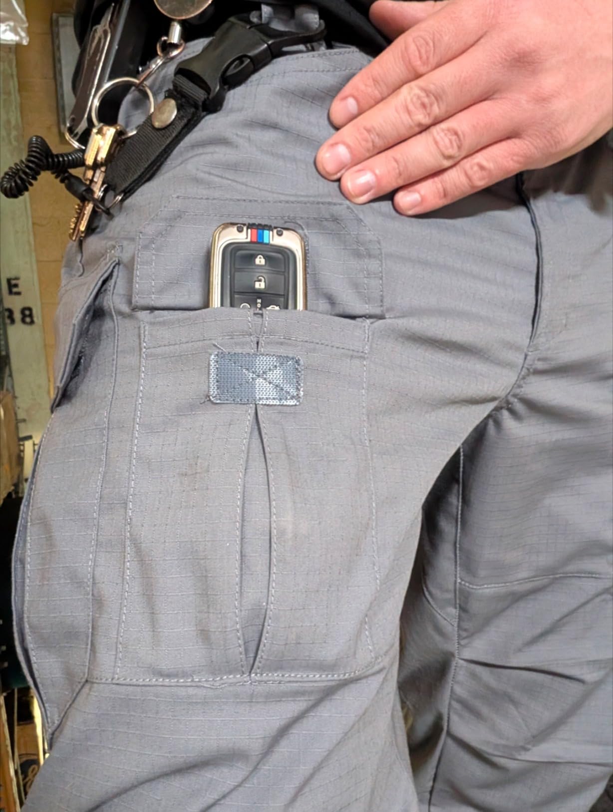 Hiwise Men's Stretch Tactical Pants Water Resistant Ripstop Cargo Pants Outdoor Lightweight EDC Work Hiking Pants customer photo 2