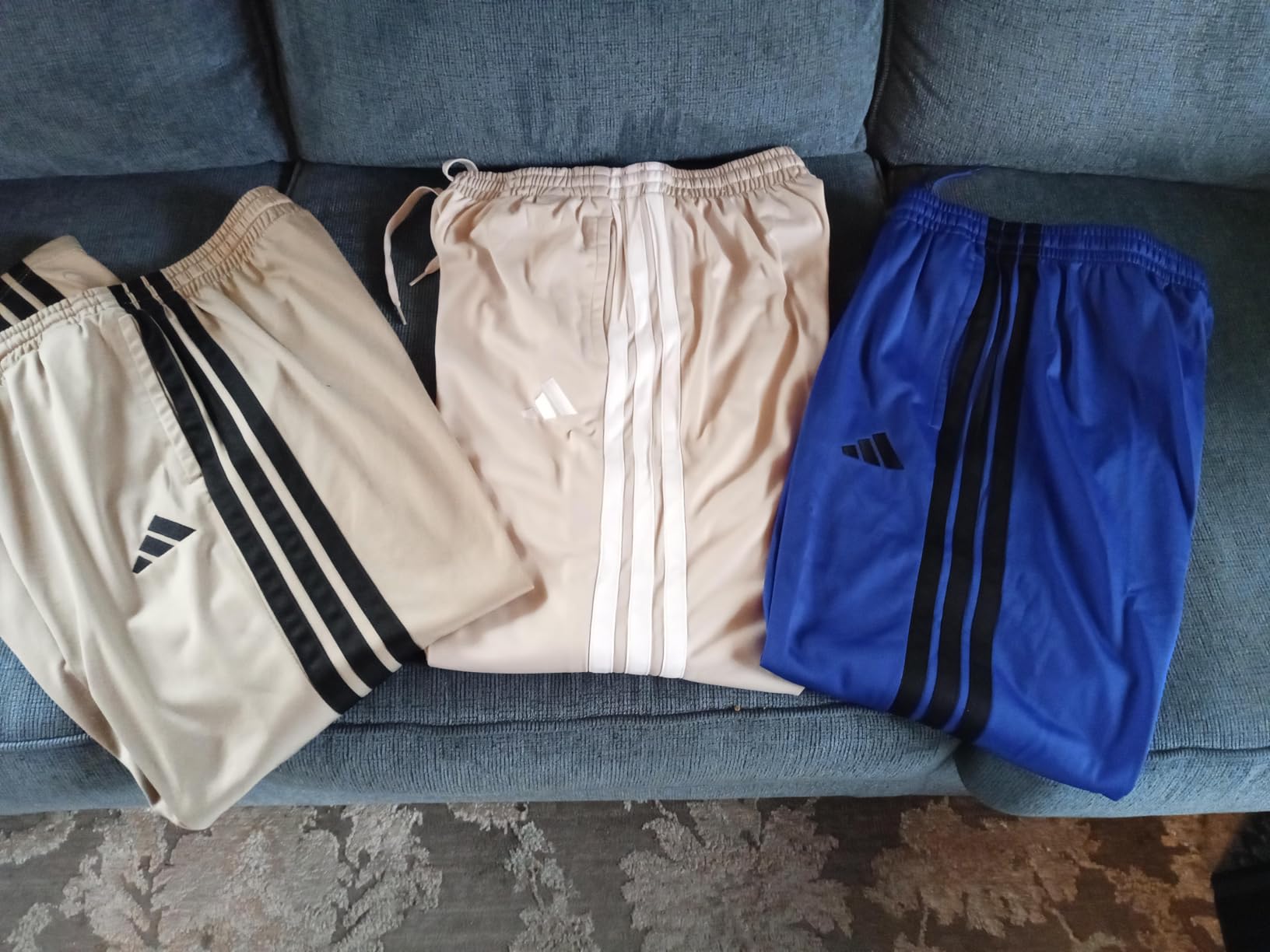 Adidas Mens 3-Stripes Tricot Open Hem Track Pants customer photo 1
