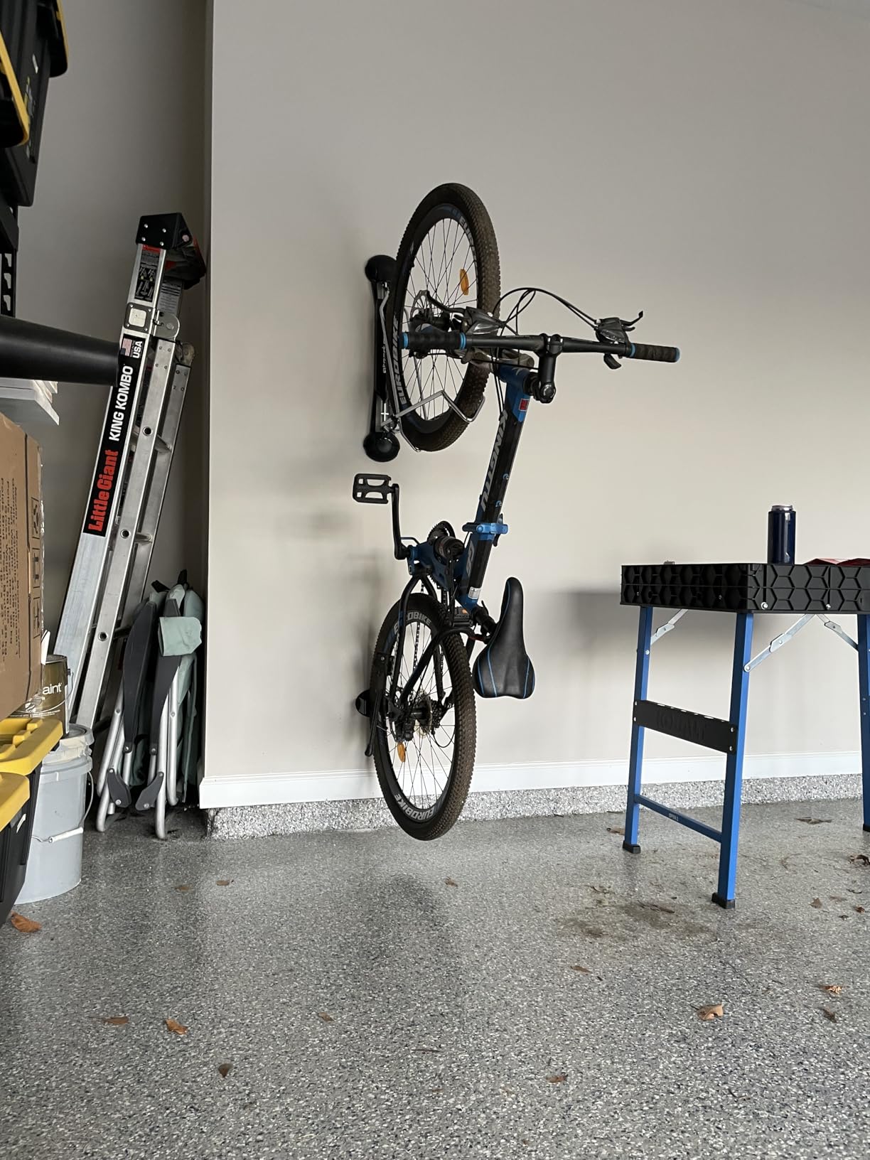 Steadyrack Bike Rack for Road Bikes - The Original Wall Mounted Vertical Bike Storage - Fits Narrow Tires - Space Saving Pivot Design - Heavy-Duty Steel Rack for Indoor Garage, Apartment or Home Use customer photo 2