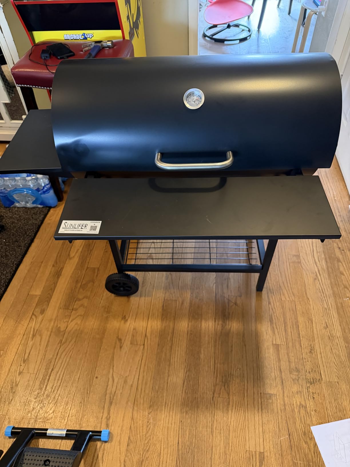 Charcoal Grill Offset Smoker - Barrel BBQ Grill and Smokers Combo for Outdoor Patio Backyard Camping and Parties customer photo 1