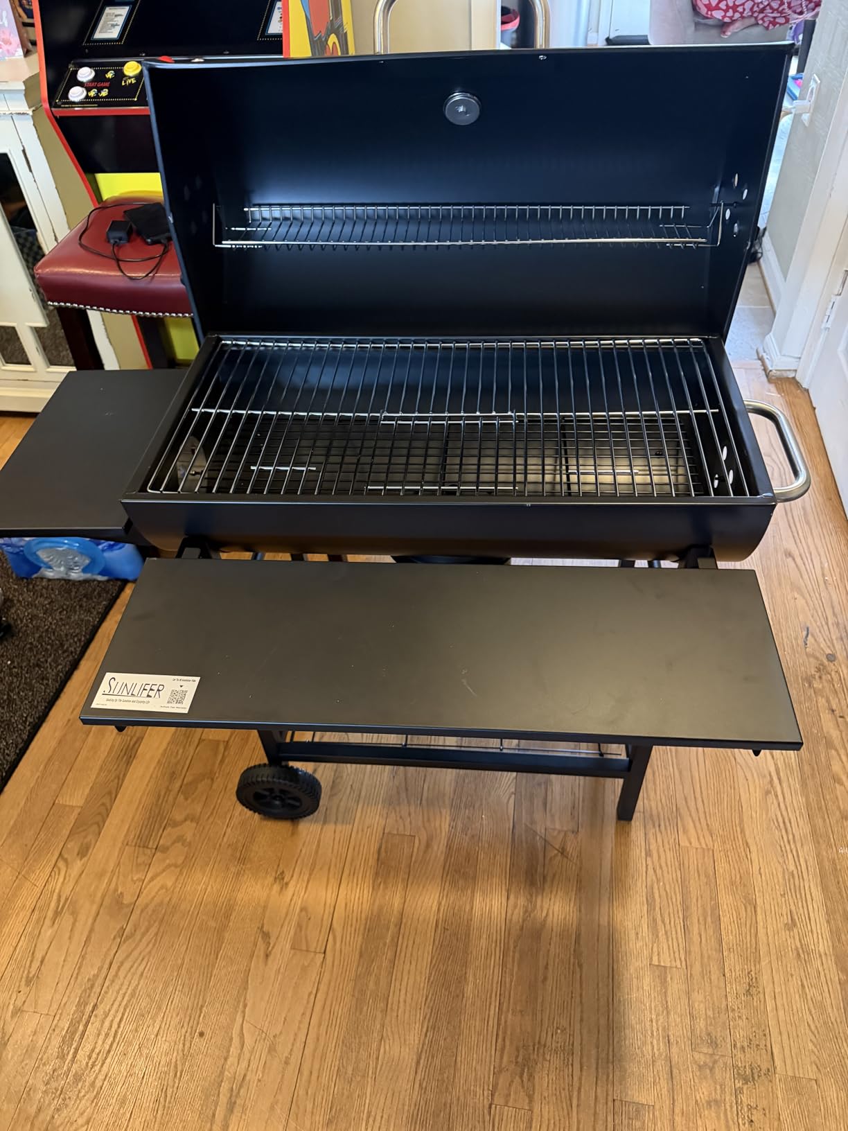 Charcoal Grill Offset Smoker - Barrel BBQ Grill and Smokers Combo for Outdoor Patio Backyard Camping and Parties customer photo 2