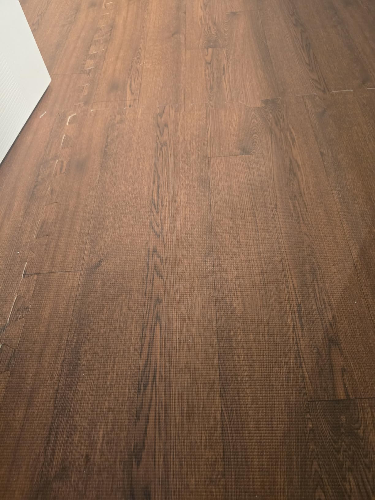 Sorbus Wood Grain Floor Tiles Foam Mat EVA Interlocking Mats Tile 3/8-Inch Thick Flooring Wood Puzzle Exercise Mats w/Borders - Home Playroom Basement, Apartment, Trade Show, Baby, Dance customer photo 2