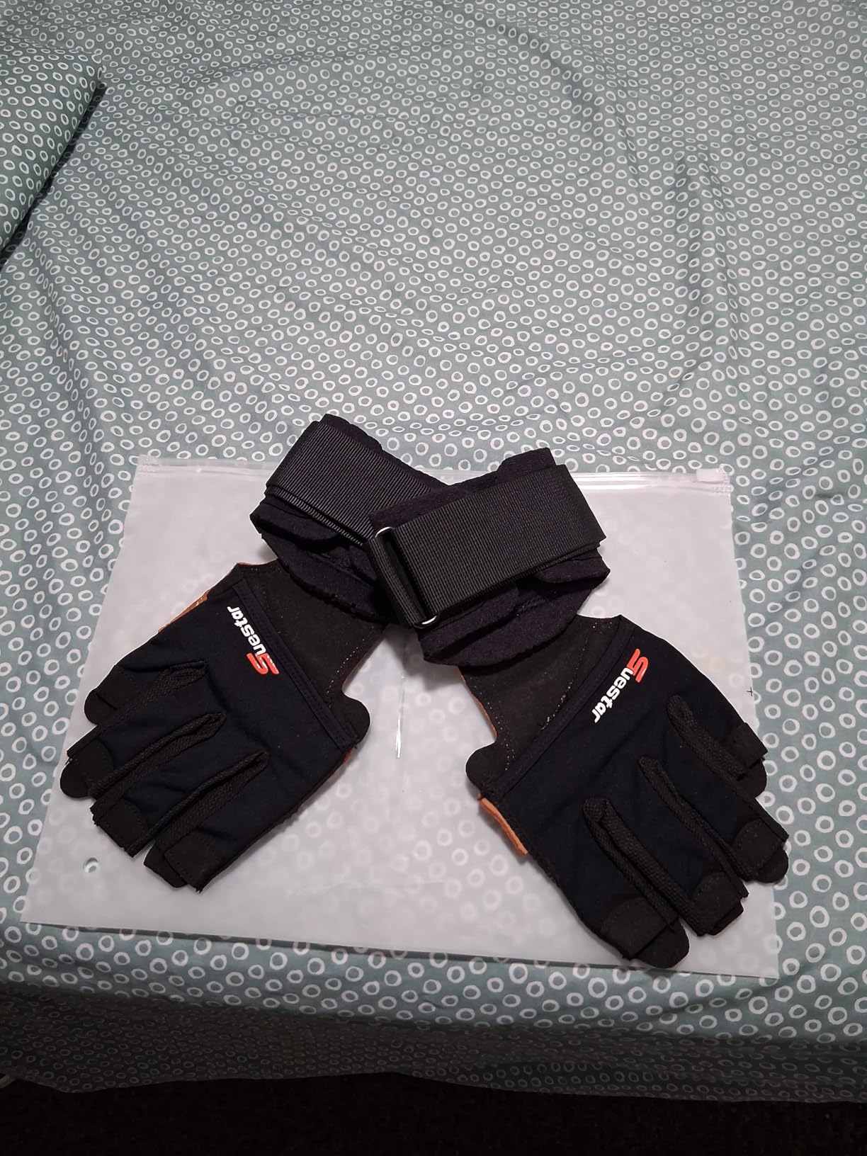 SueStar Workout Gloves, Heavy Duty Cowhide Padded Weight Lifting Gloves with Wrist Support, Full Palm Protection & Silicone Grips Gym for Weightlifting, Deadlifts, Exercise customer photo 2