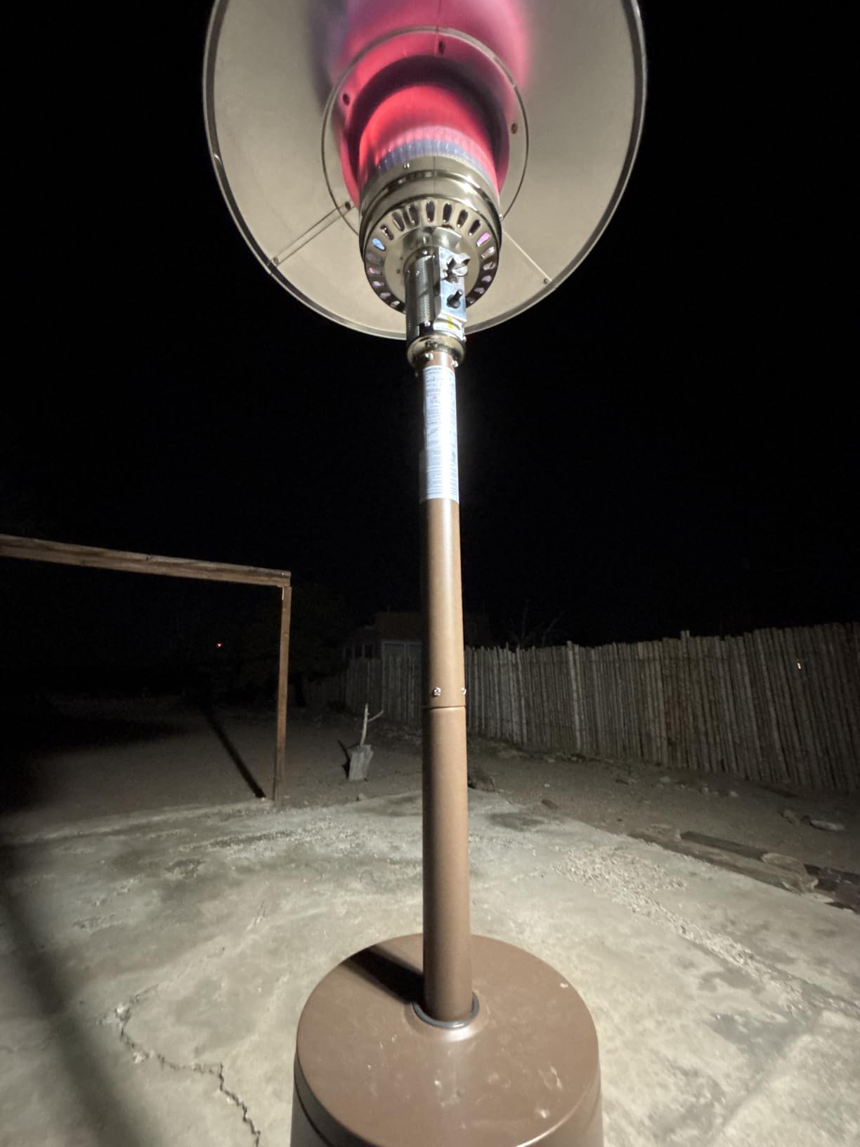 EAST OAK 55,000 BTU Propane Patio Heater with Round Table & Stainless Steel Burner, Outdoor Heater with Wheels, Ideal For Large Patios, Gardens, Outdoor Events, Commercial Use, Black customer photo 1