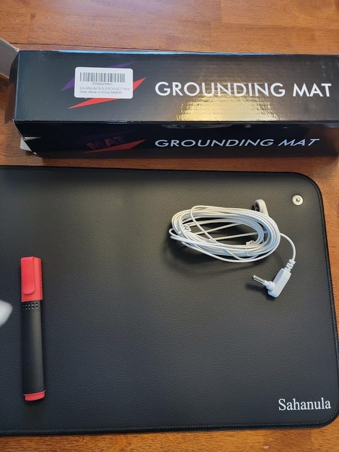 Grounding Yoga Mat - Exercise Fitness Pad, 71x24 Inch Upgraded Non-Slip Grounding Pad with 15ft Cord, Earth Connected Mats for Yoga Sleep Work Meditation Anxiety Reduction customer photo 1